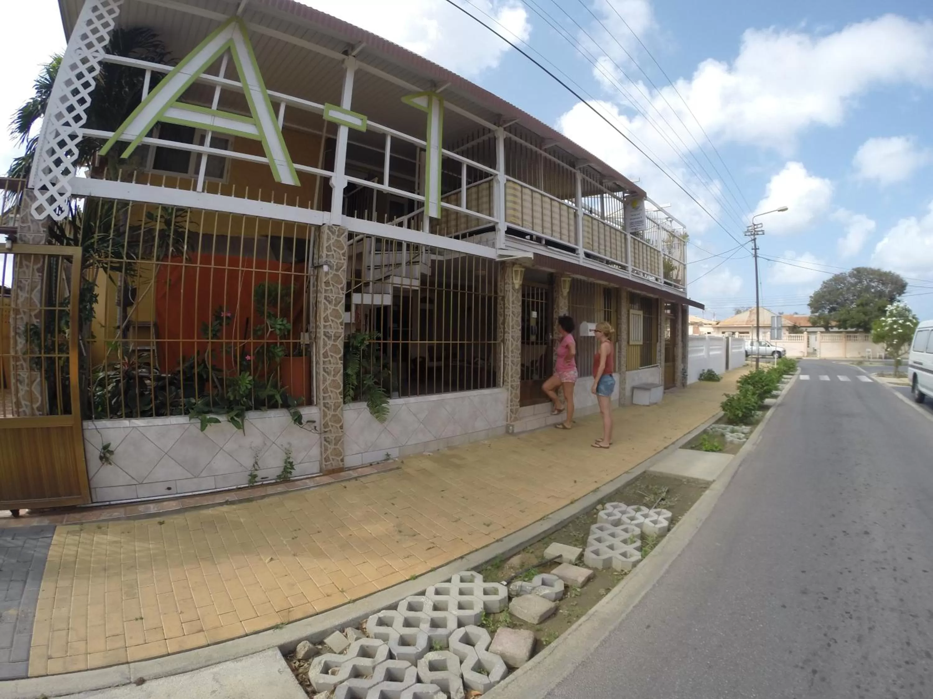 Facade/entrance, Property Building in A1 Apartments Aruba