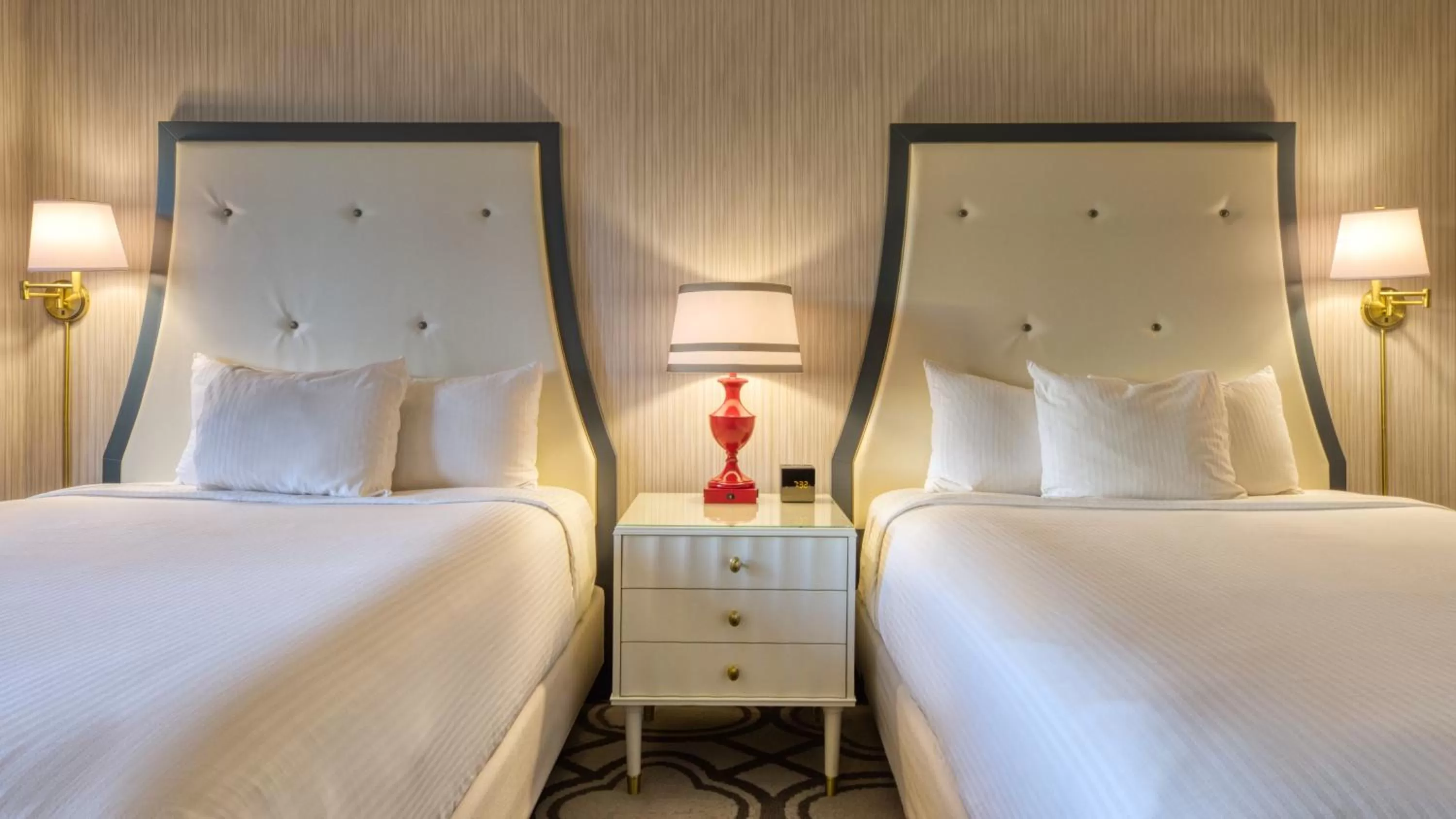 Bed in Paris Las Vegas Hotel & Casino