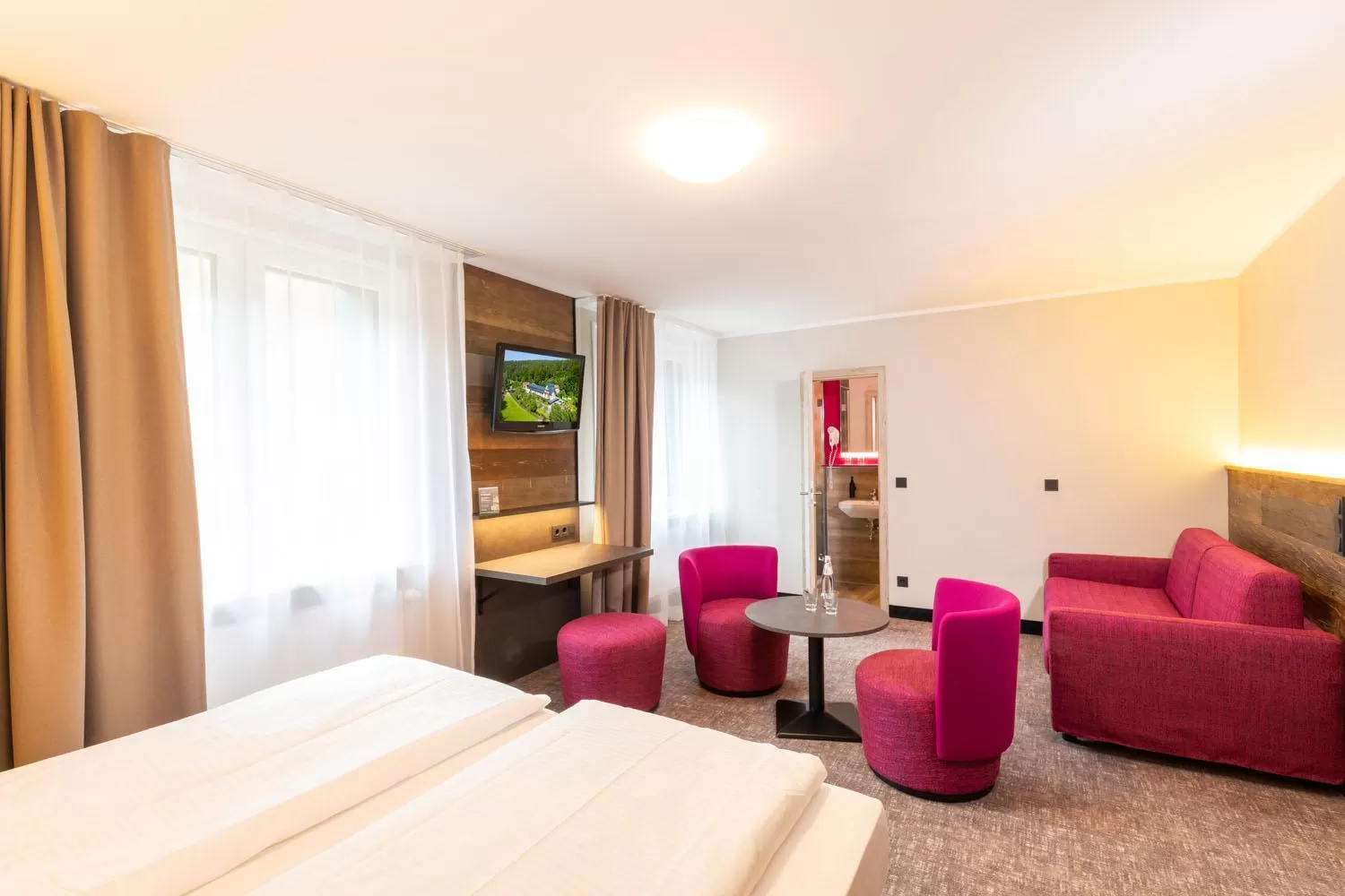 Photo of the whole room, Bed in Hotel Waldmühle