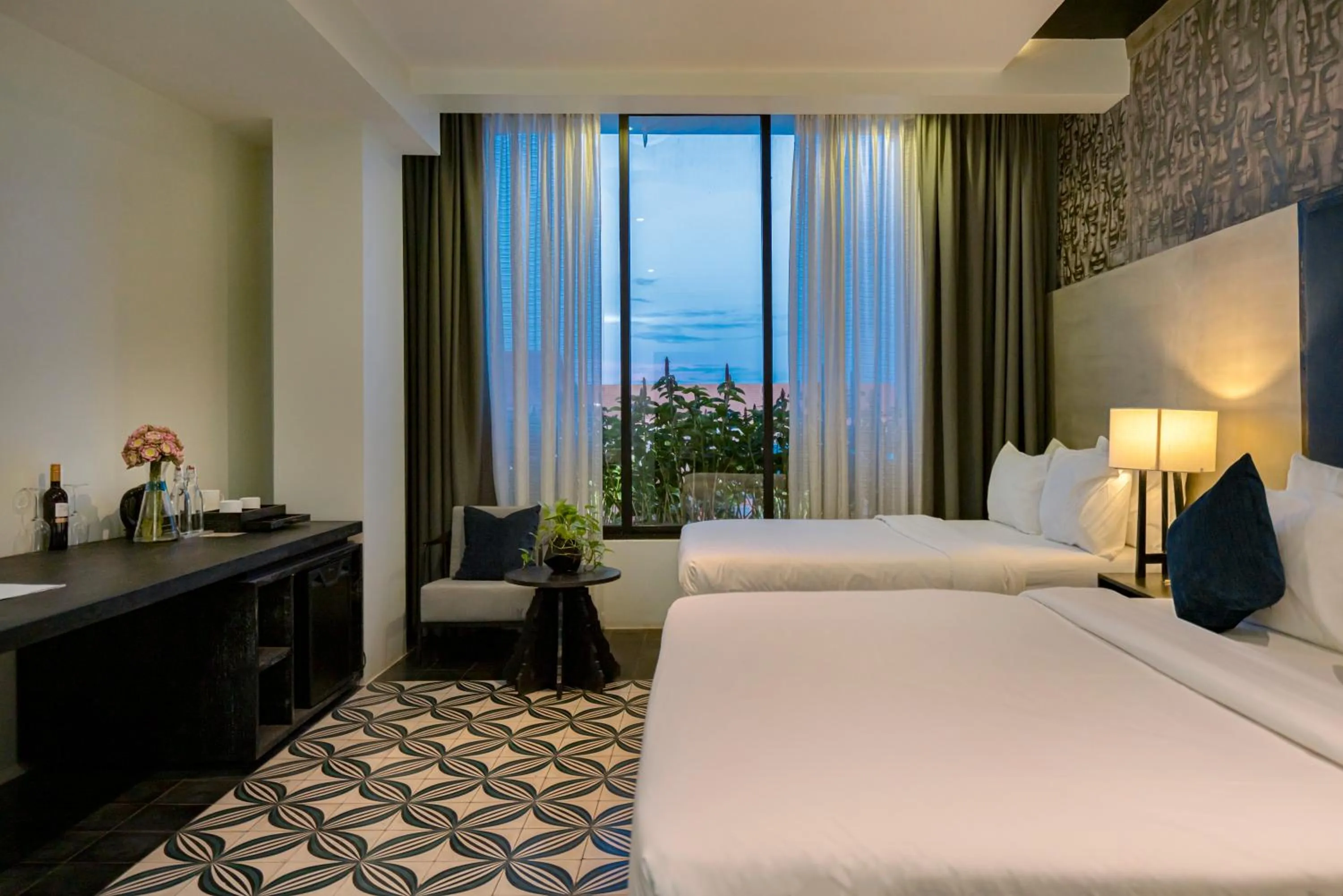 Bed in Monthara Angkor Residence