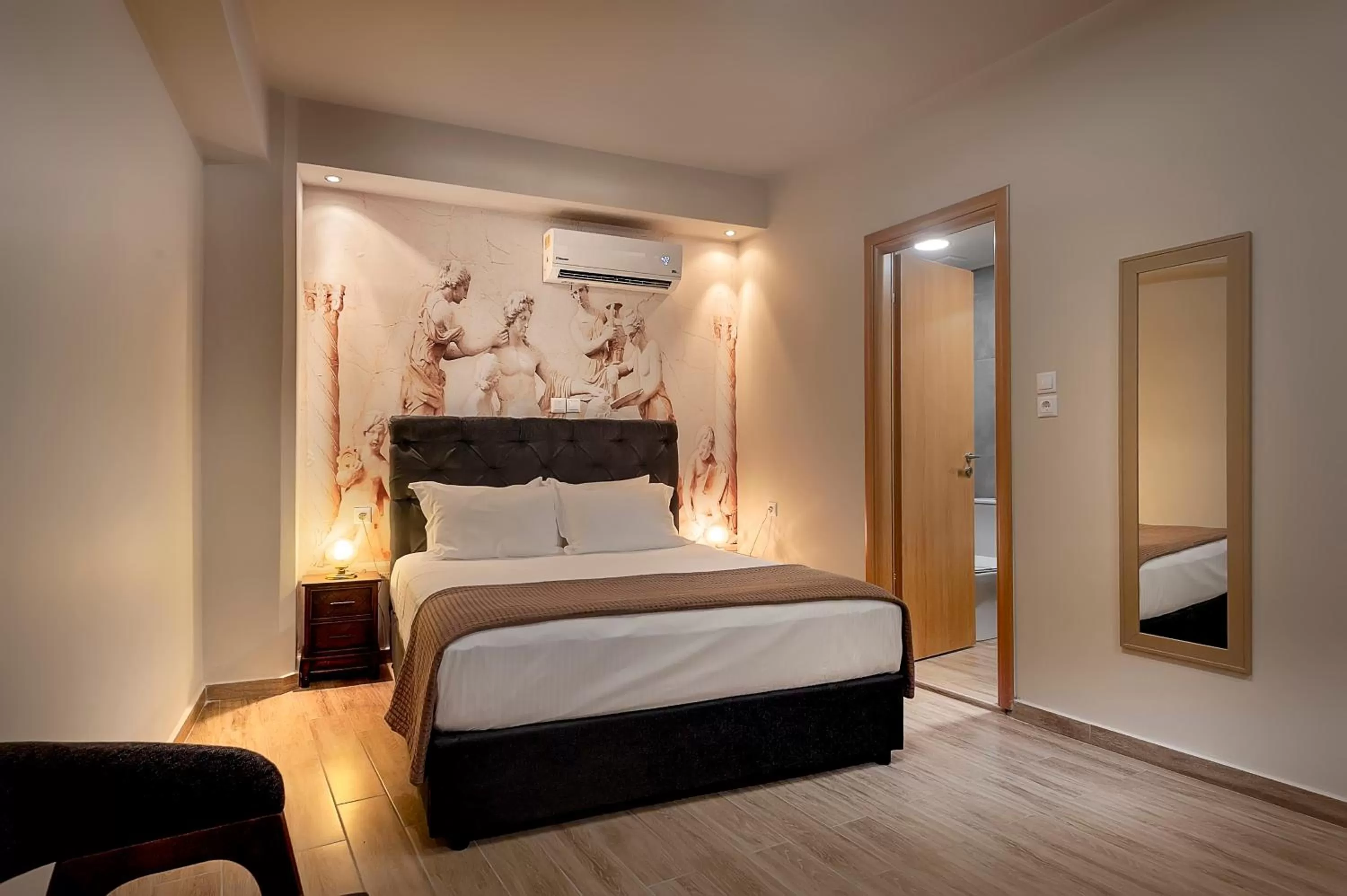 Bed in Pallada Athens boutique rooms & apartments