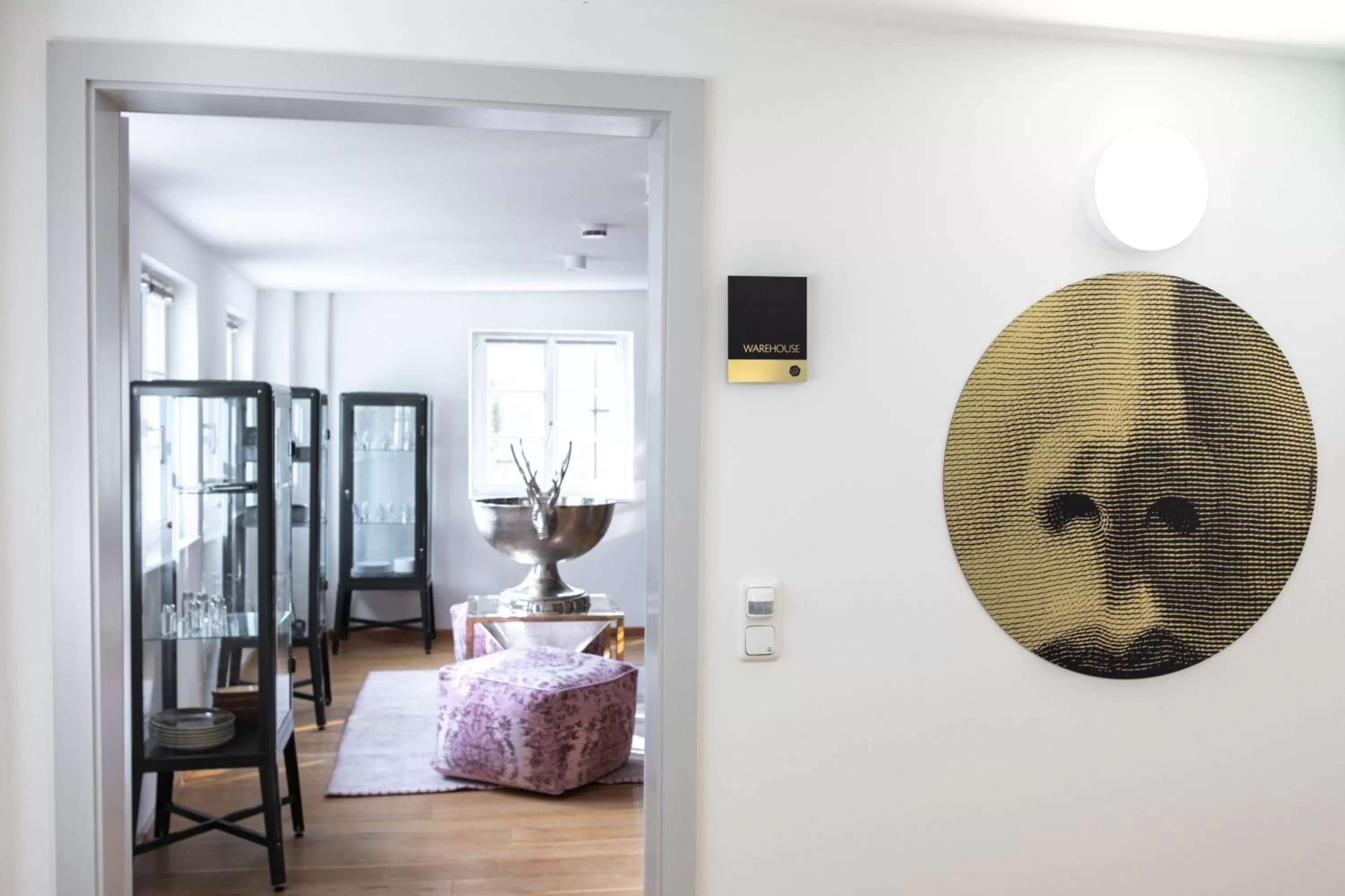 Living room, Bed in ANA Living Augsburg City Center by Arthotel ANA - Self-Service-Hotel