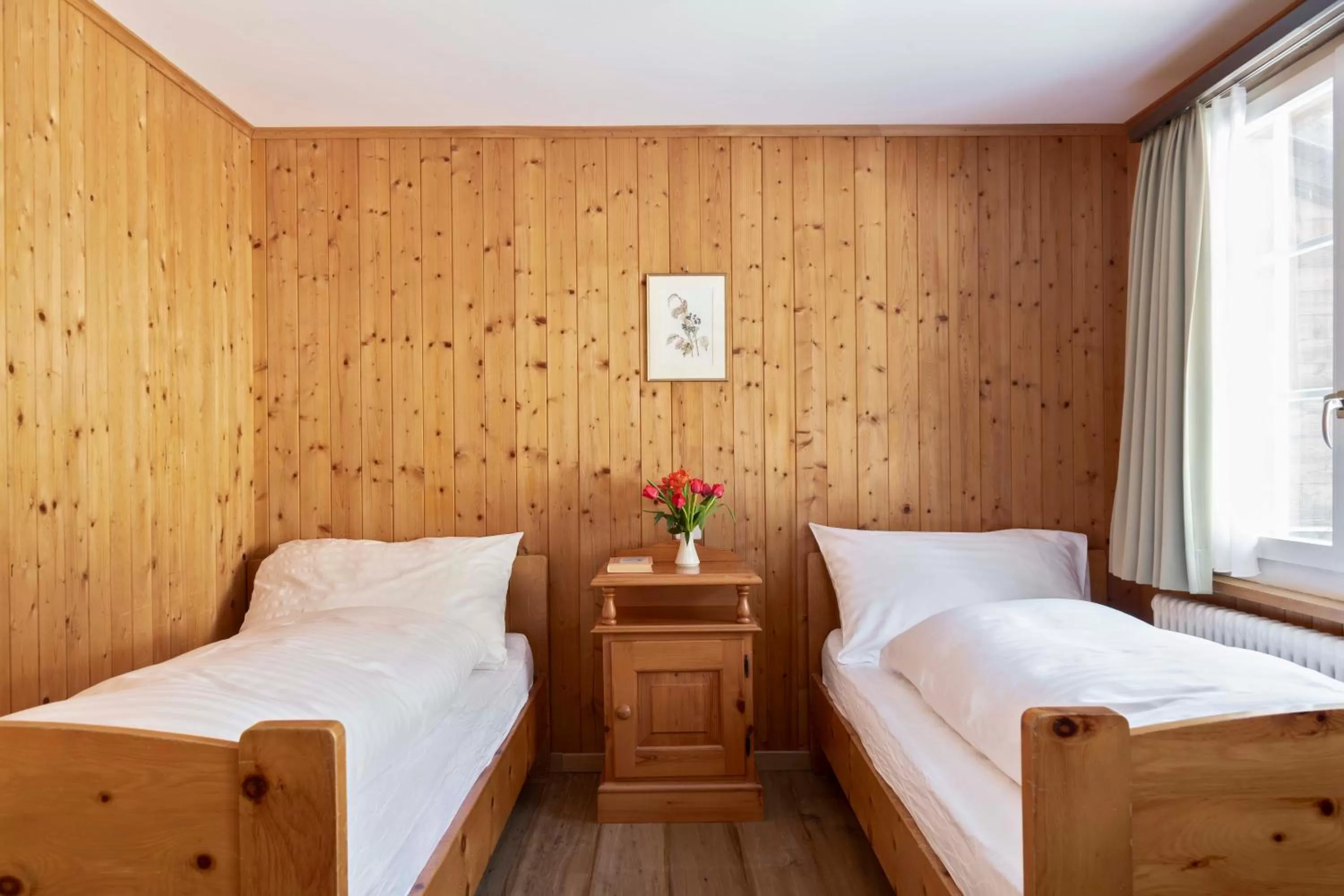 Bed in Hotel Bad Serneus