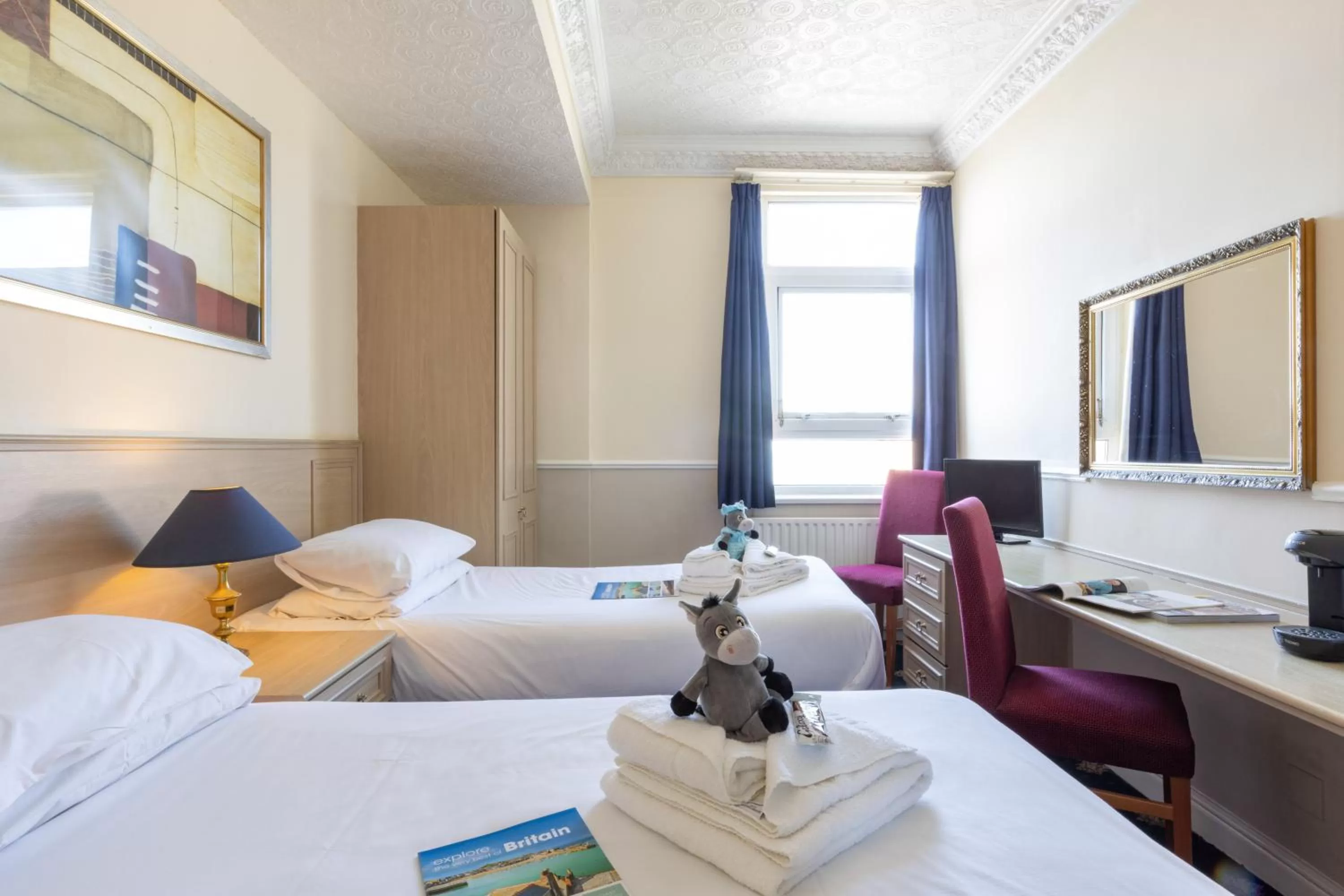 Photo of the whole room, Bed in The Caledonian Tower Hotel