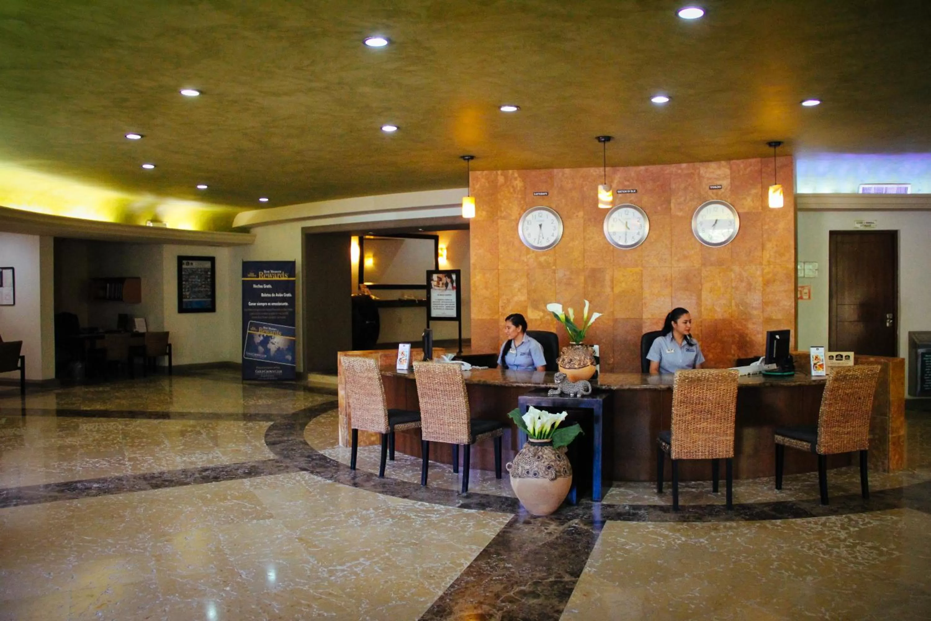 Lobby or reception in Hotel Palmareca
