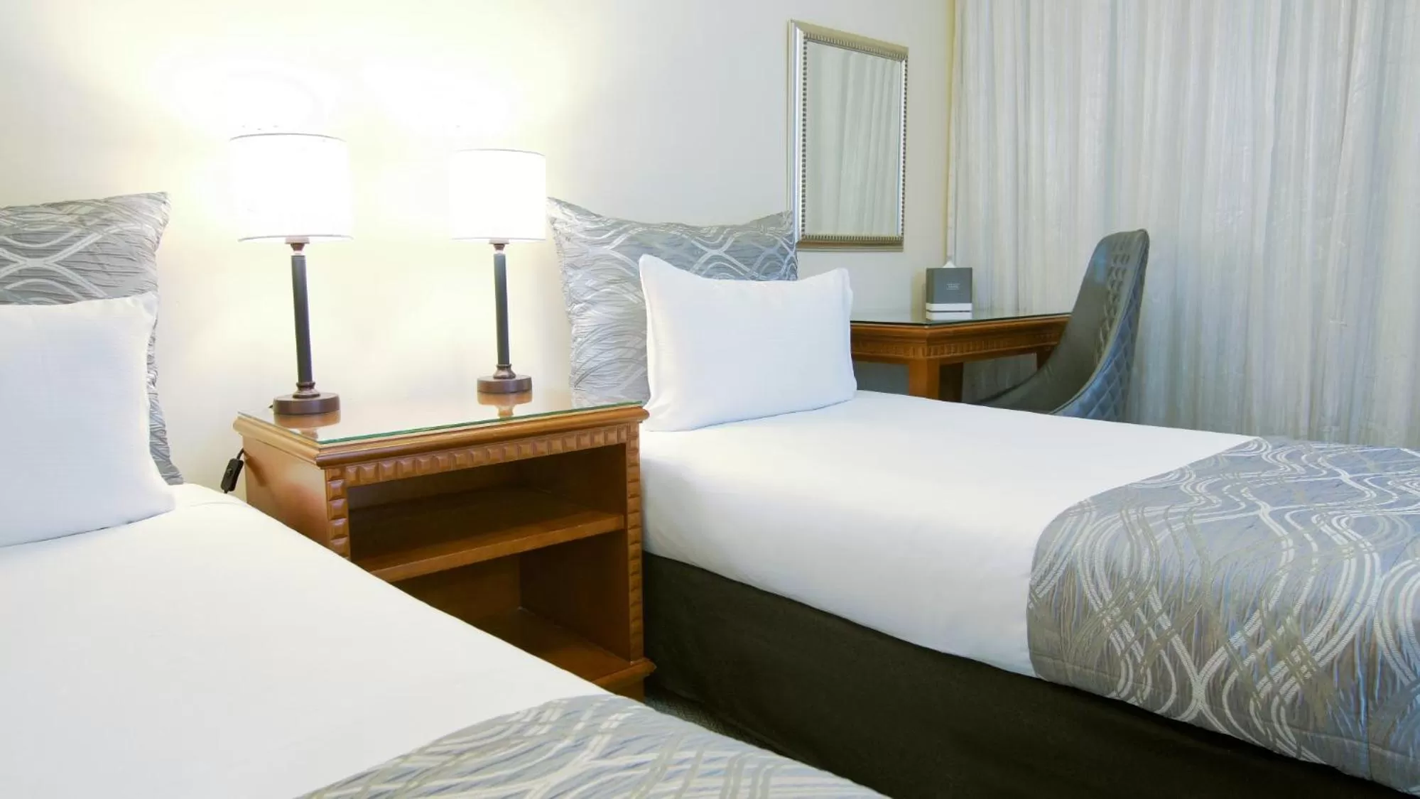 Seating area, Bed in Soho Brisbane