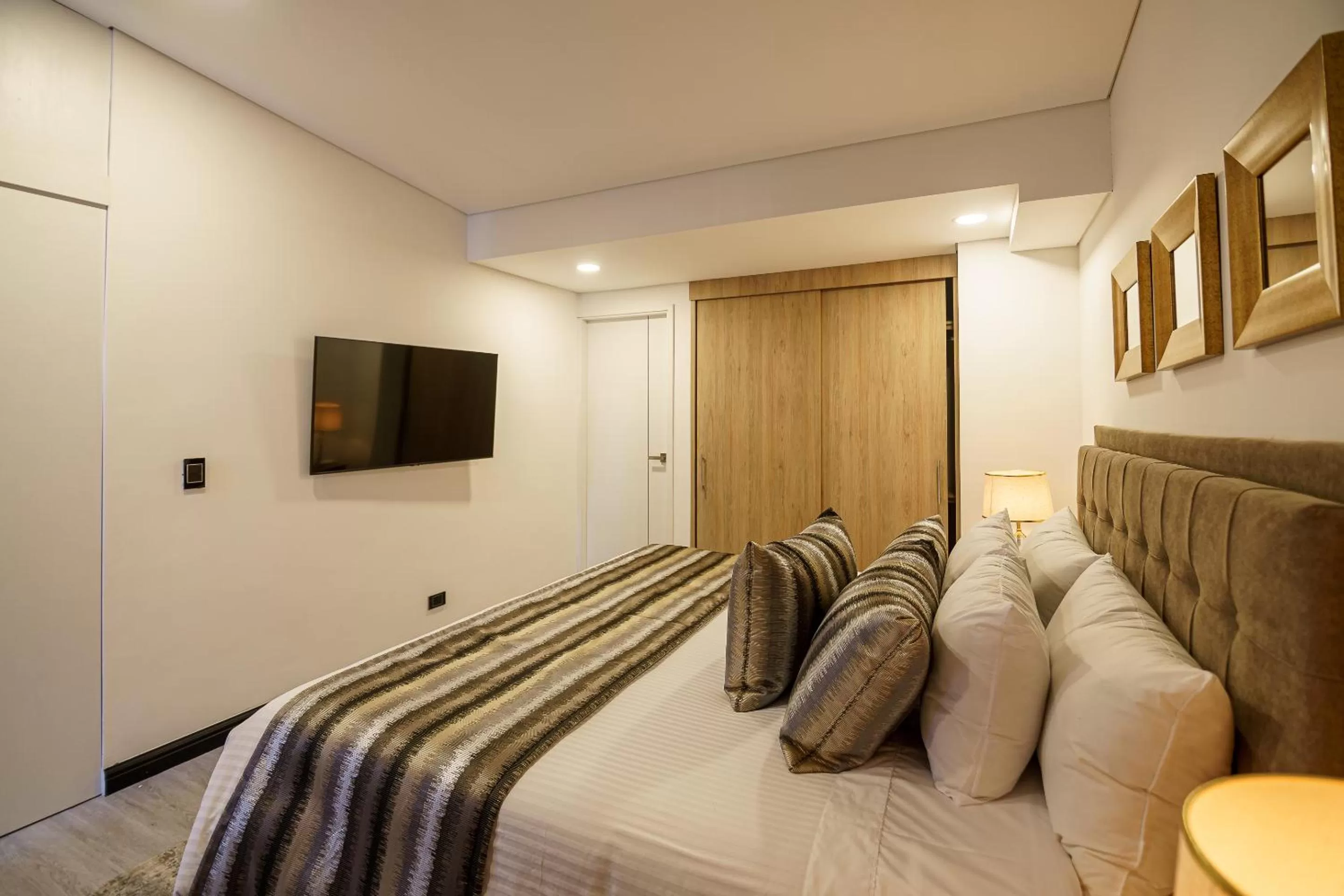 Bed in First Class Hotel