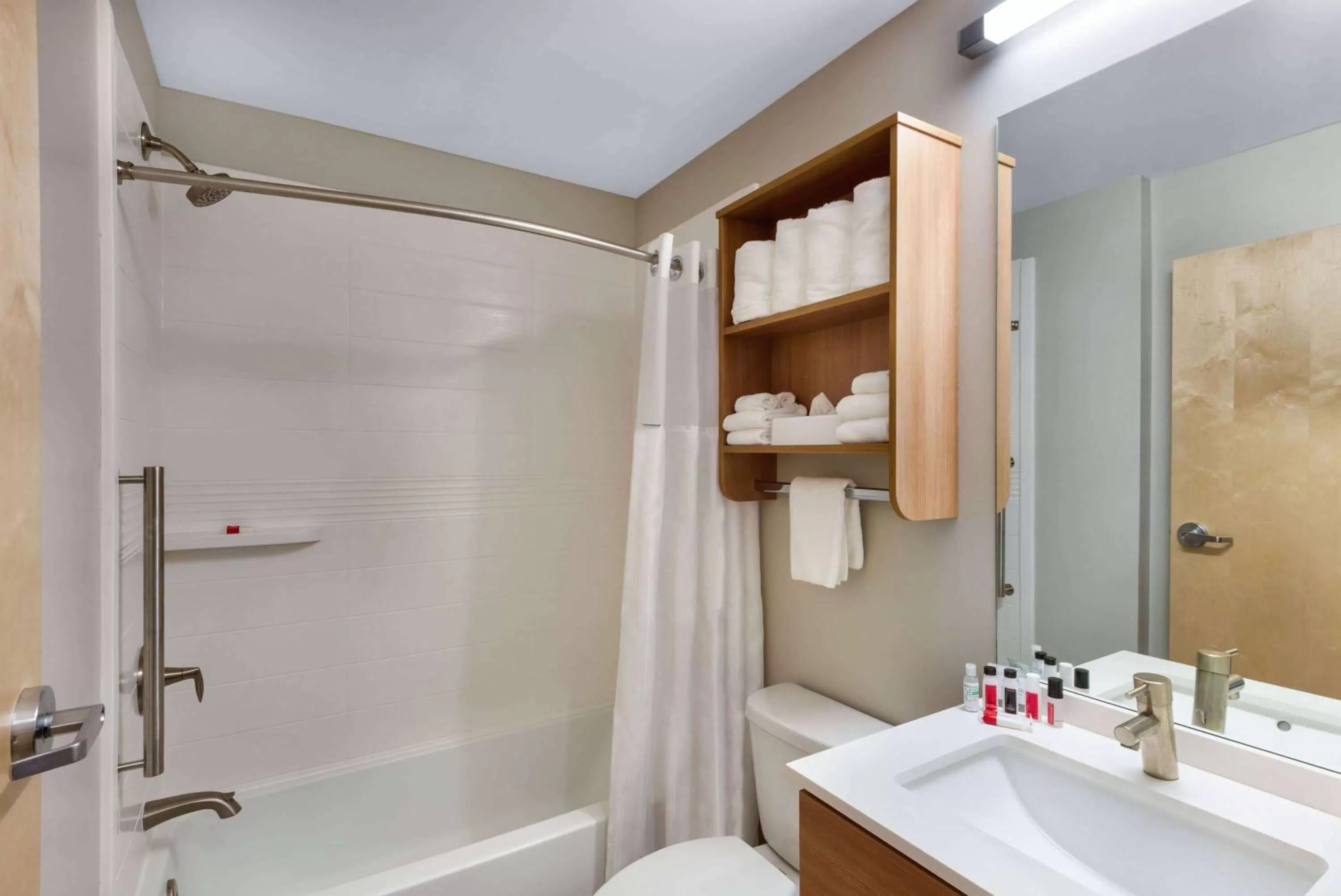 Bathroom in Microtel Inn & Suites by Wyndham Farmington