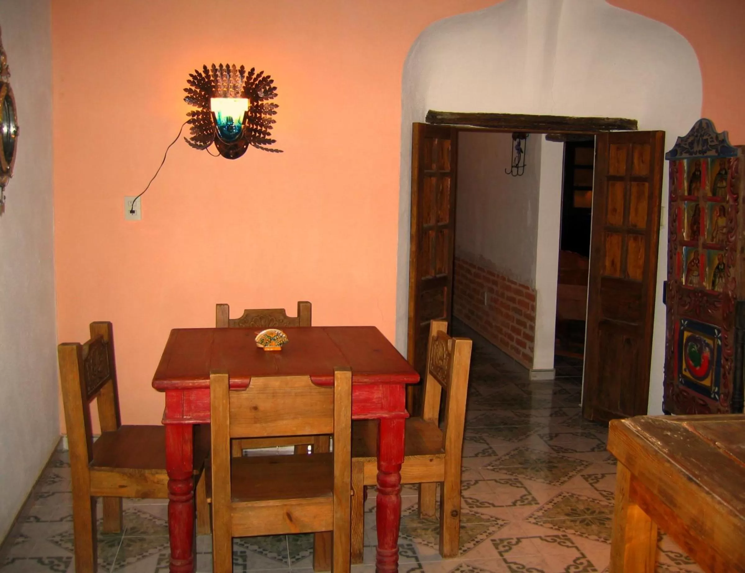 Dining area in El Zopilote Mojado