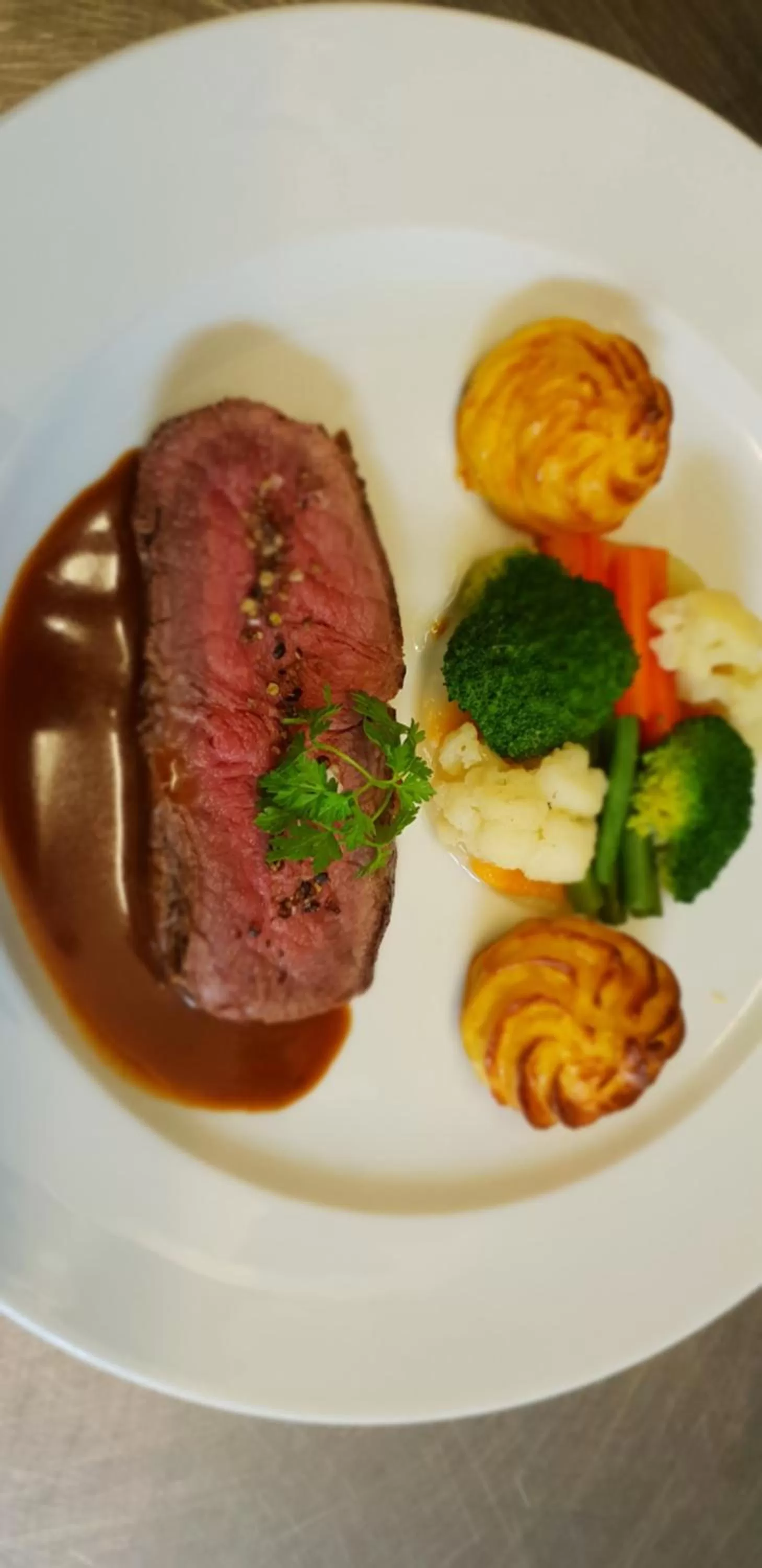 Food close-up in Hotel Restaurant Verst