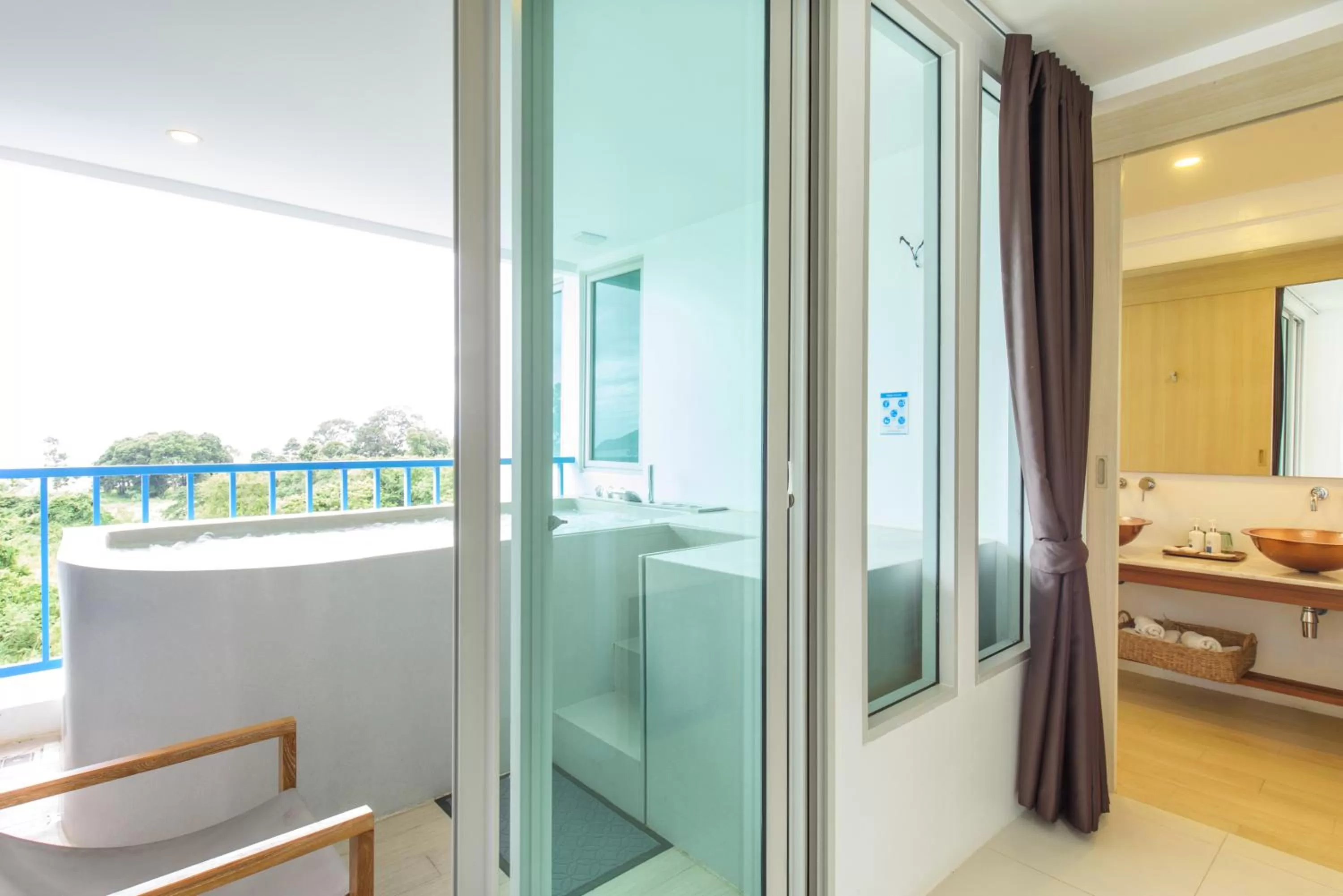 Balcony/Terrace, Bed in Costa Village Bangsaray