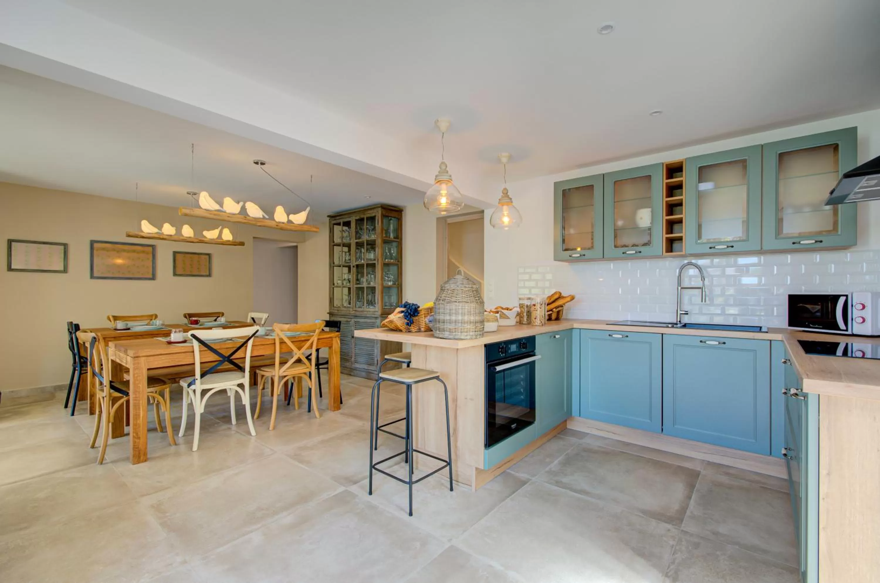 Kitchen or kitchenette in Domaine Le Courti - Adult only