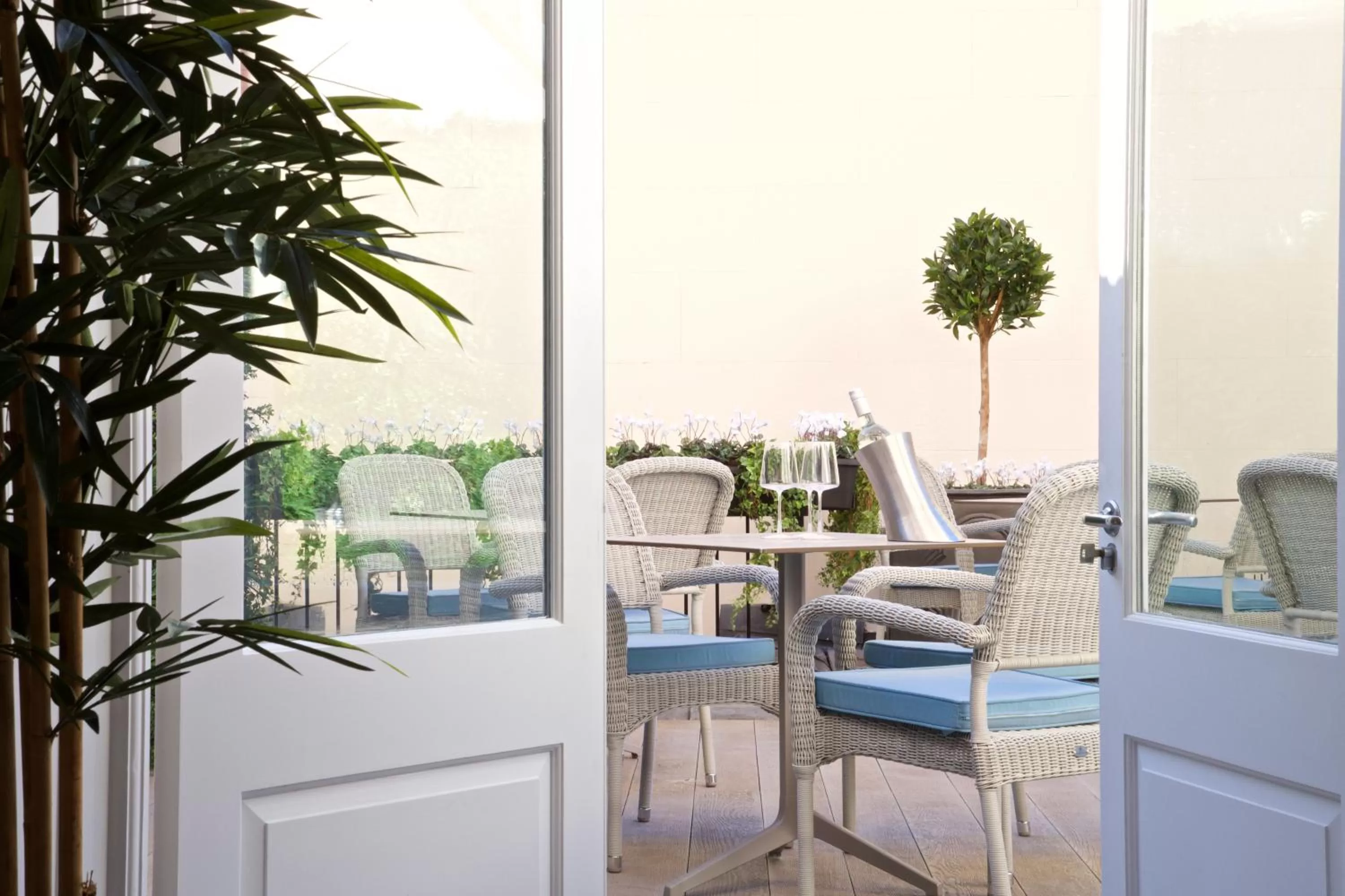 Patio in 54 Queen's Gate Hotel