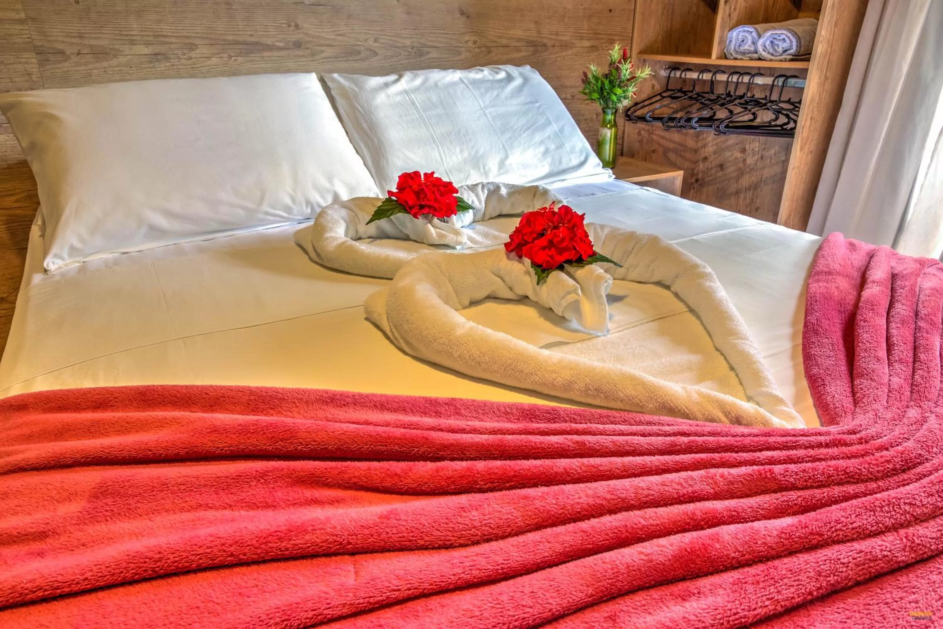 Bed in i9 Embaú Flats & Suites