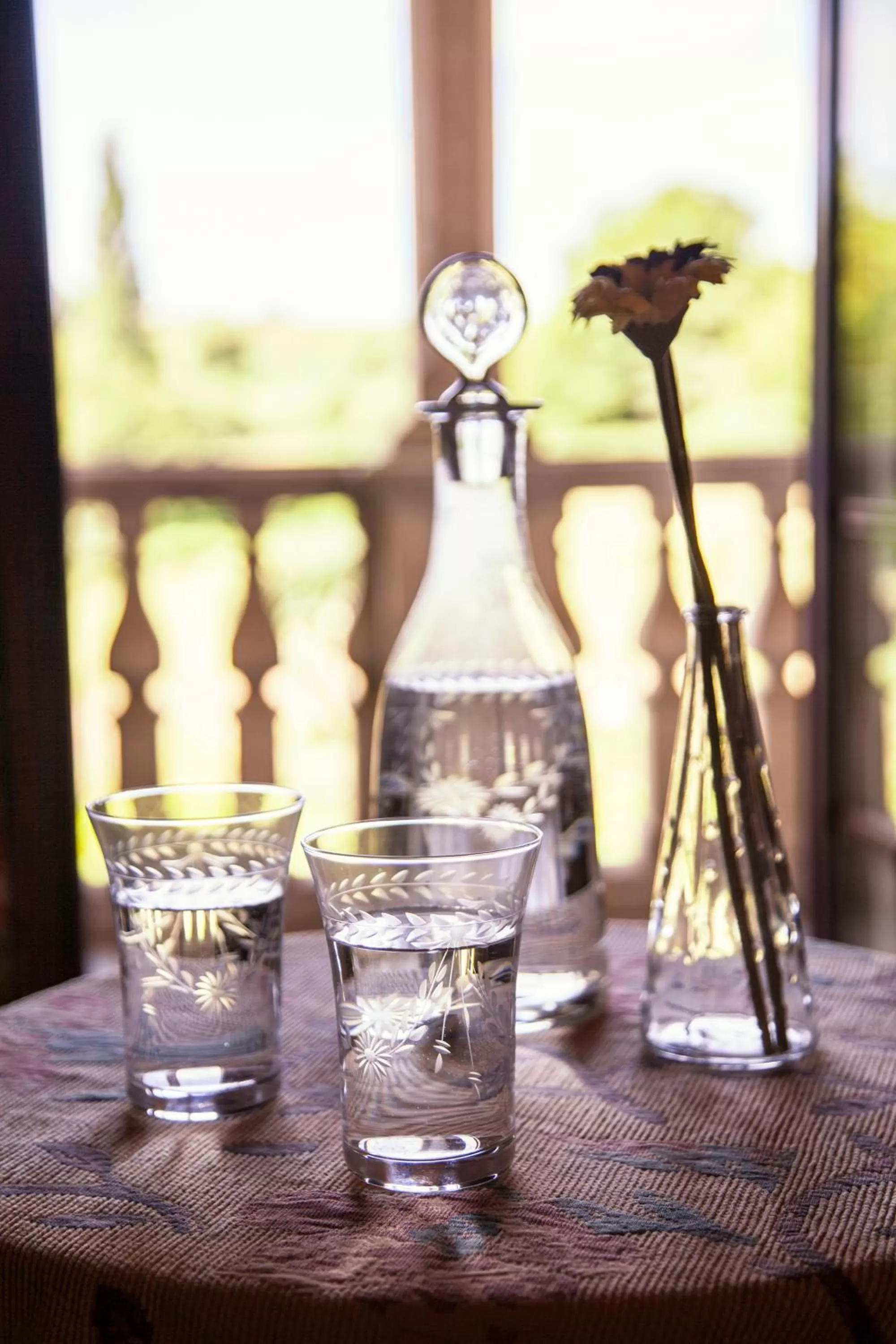 Decorative detail, Drinks in Hotel Casa de Díaz