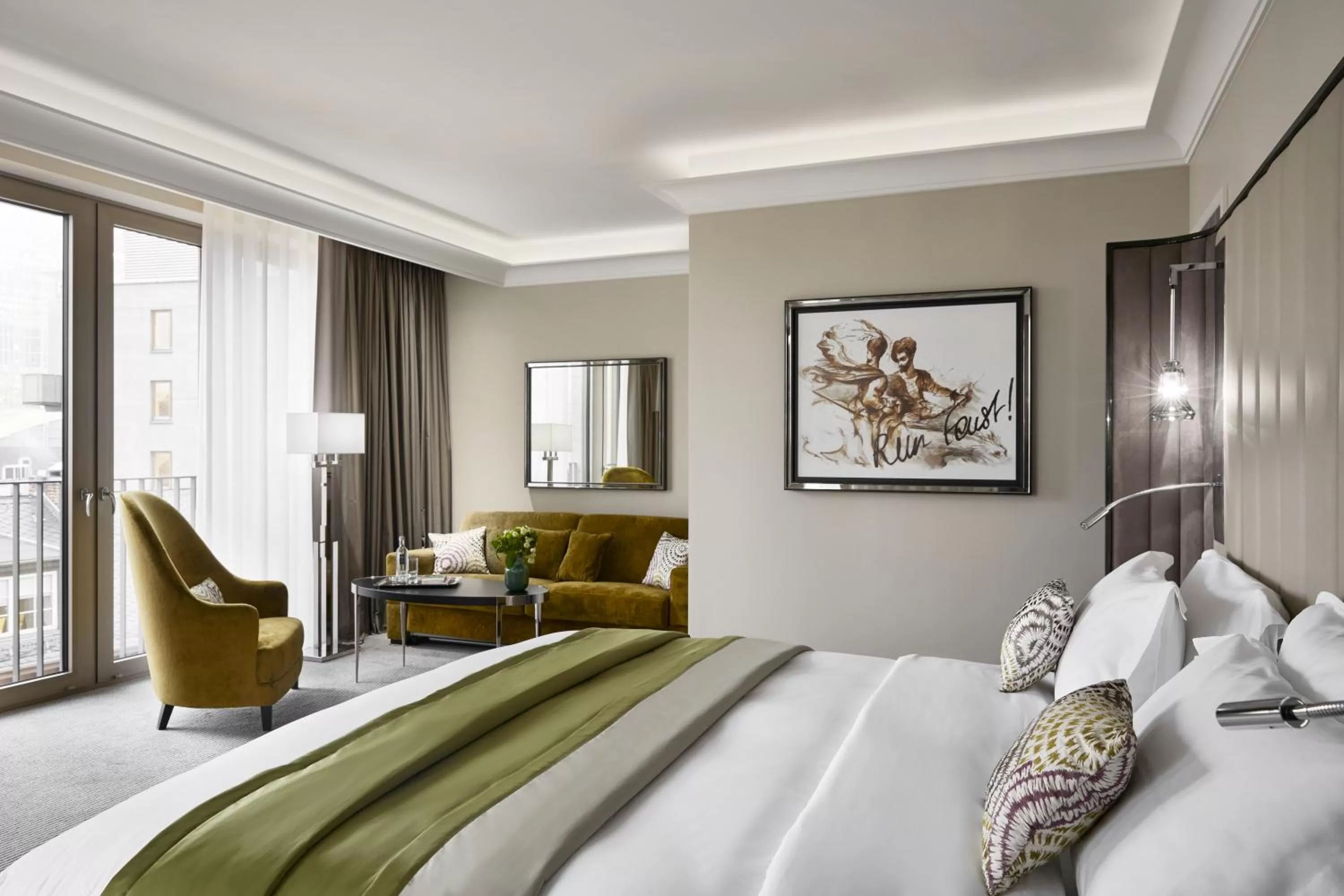 Photo of the whole room, Bed in Sofitel Frankfurt Opera