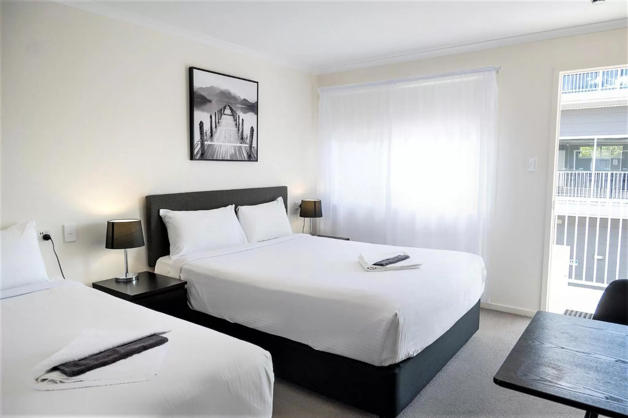 Bed in Petrie Mill Motel