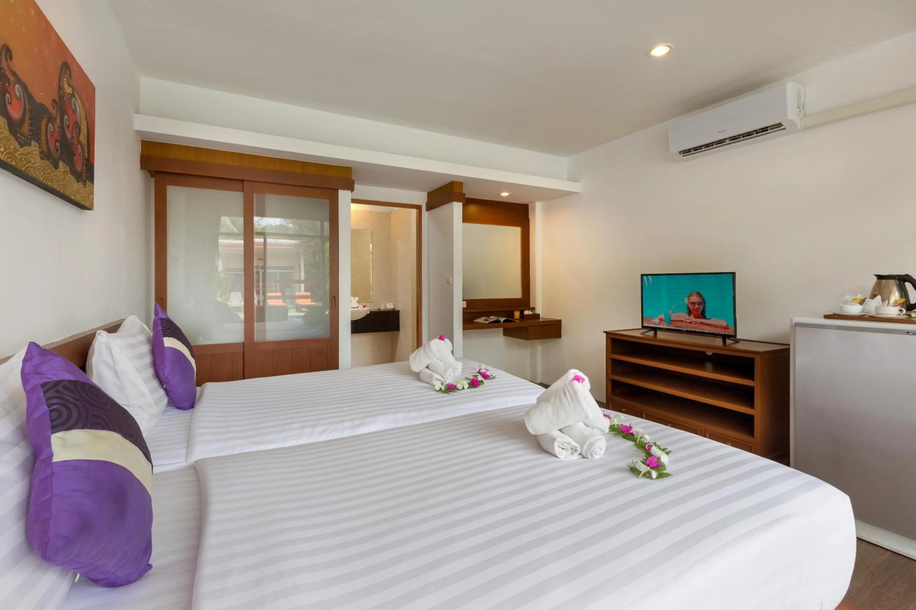 Bed in Phuket Sea Resort SHA Extra Plus