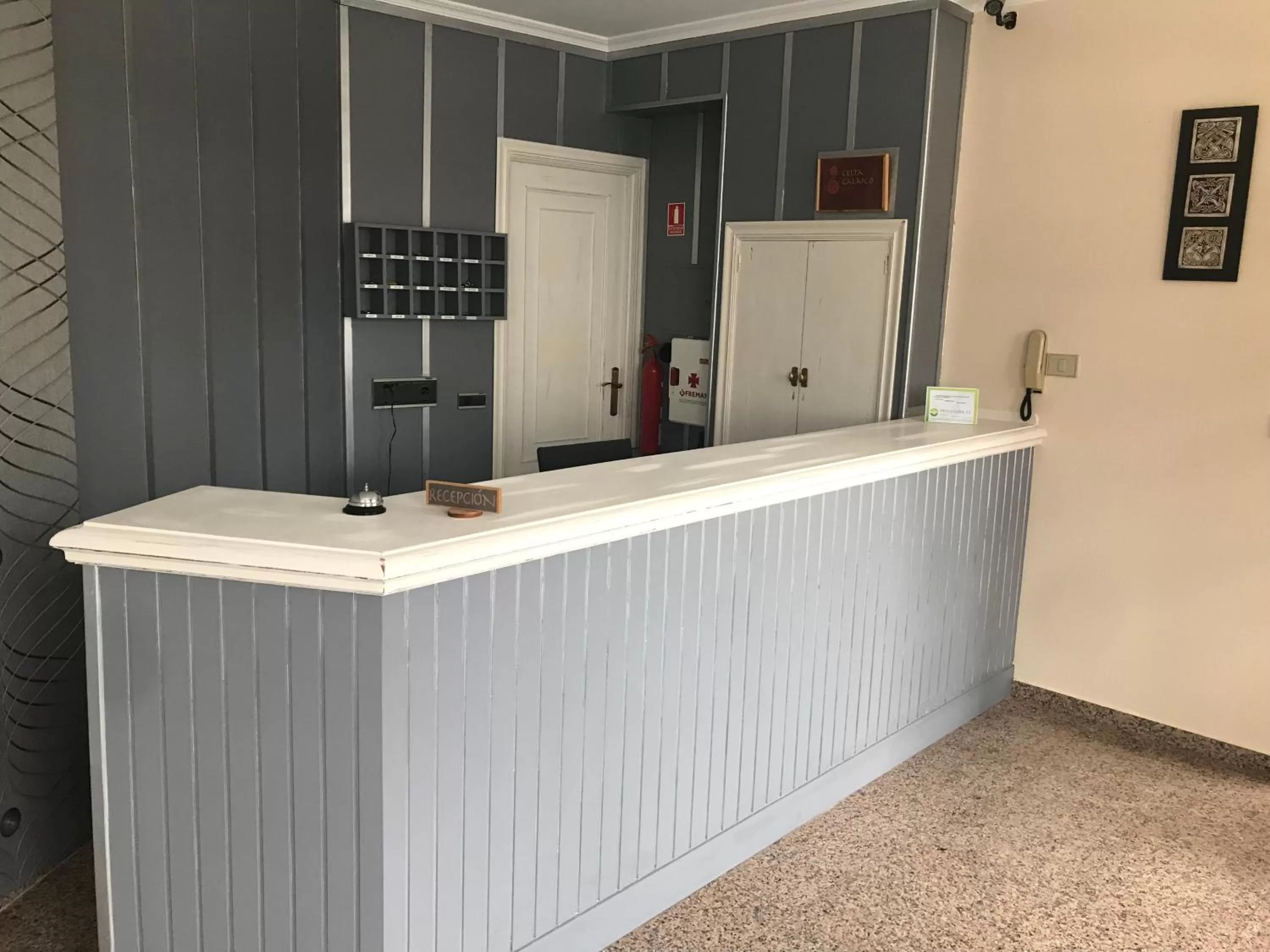 Lobby or reception in Hotel Celta Galaico