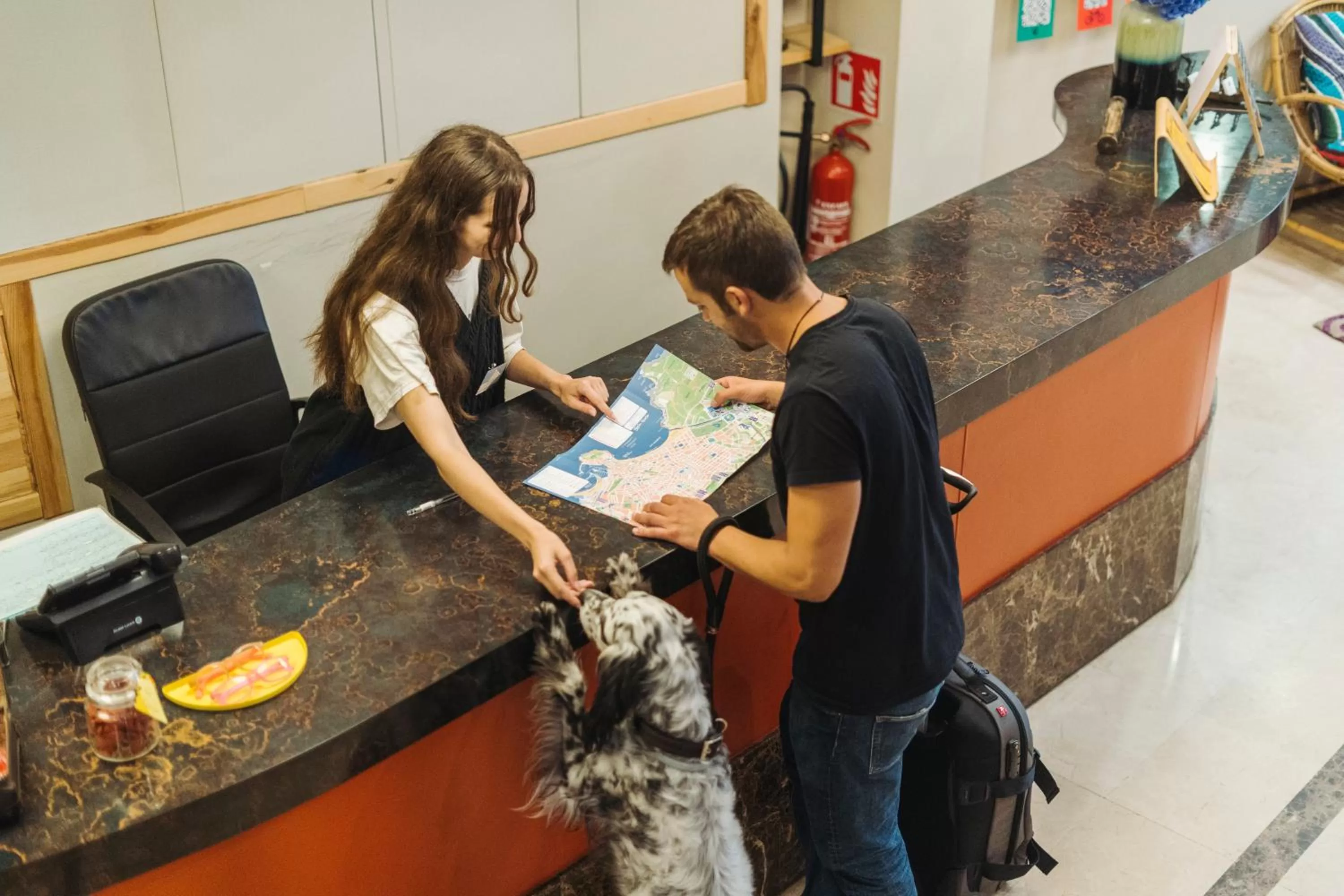 Lobby or reception in Hotel San Miguel