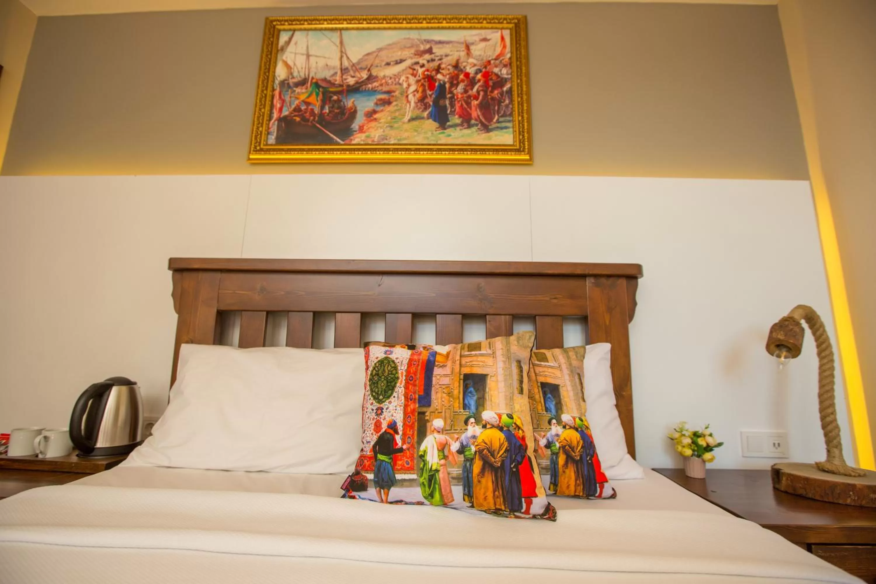 Bed in The PeraPort Hotel