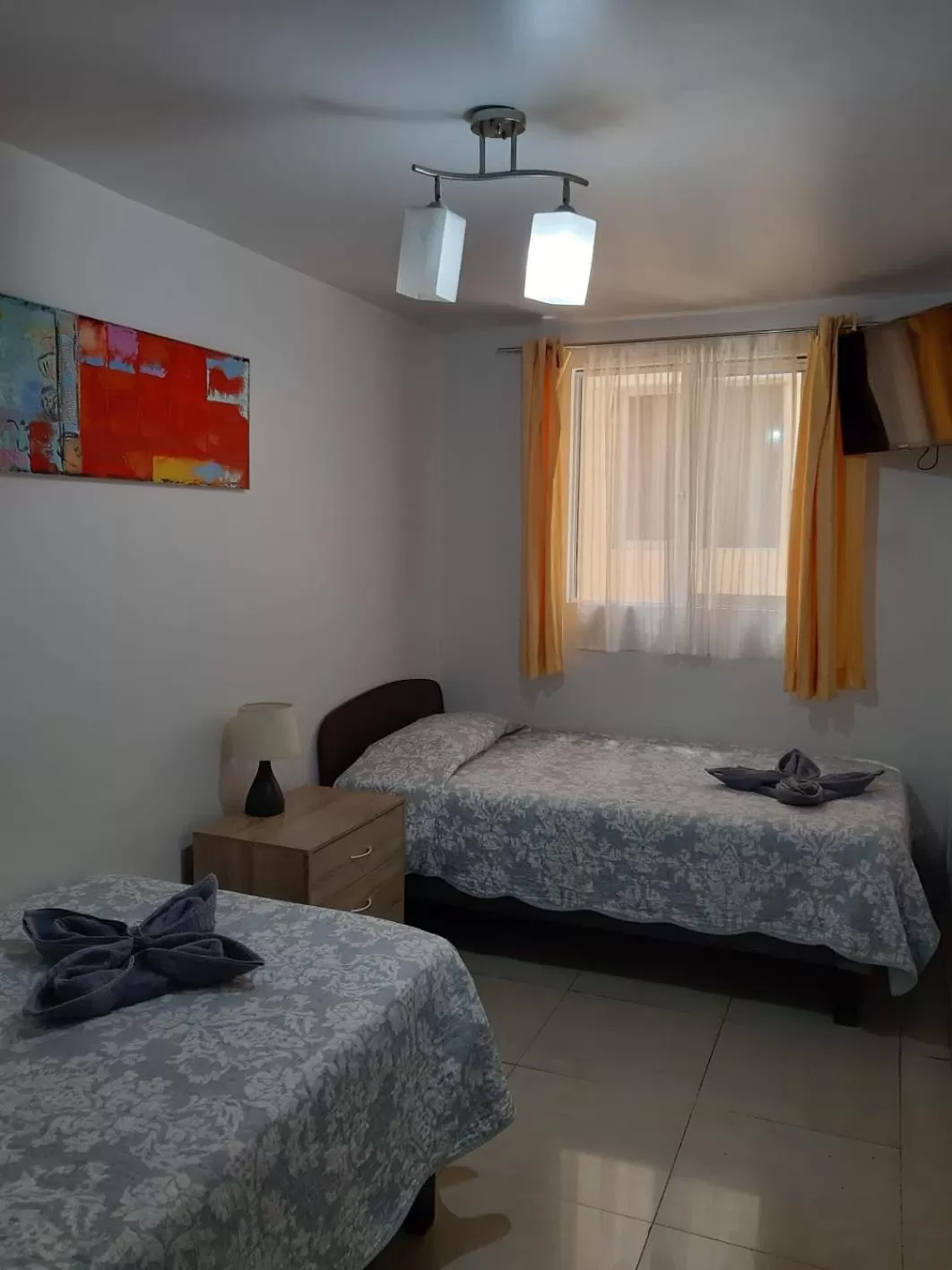 Bed in Hostal D' Silvia