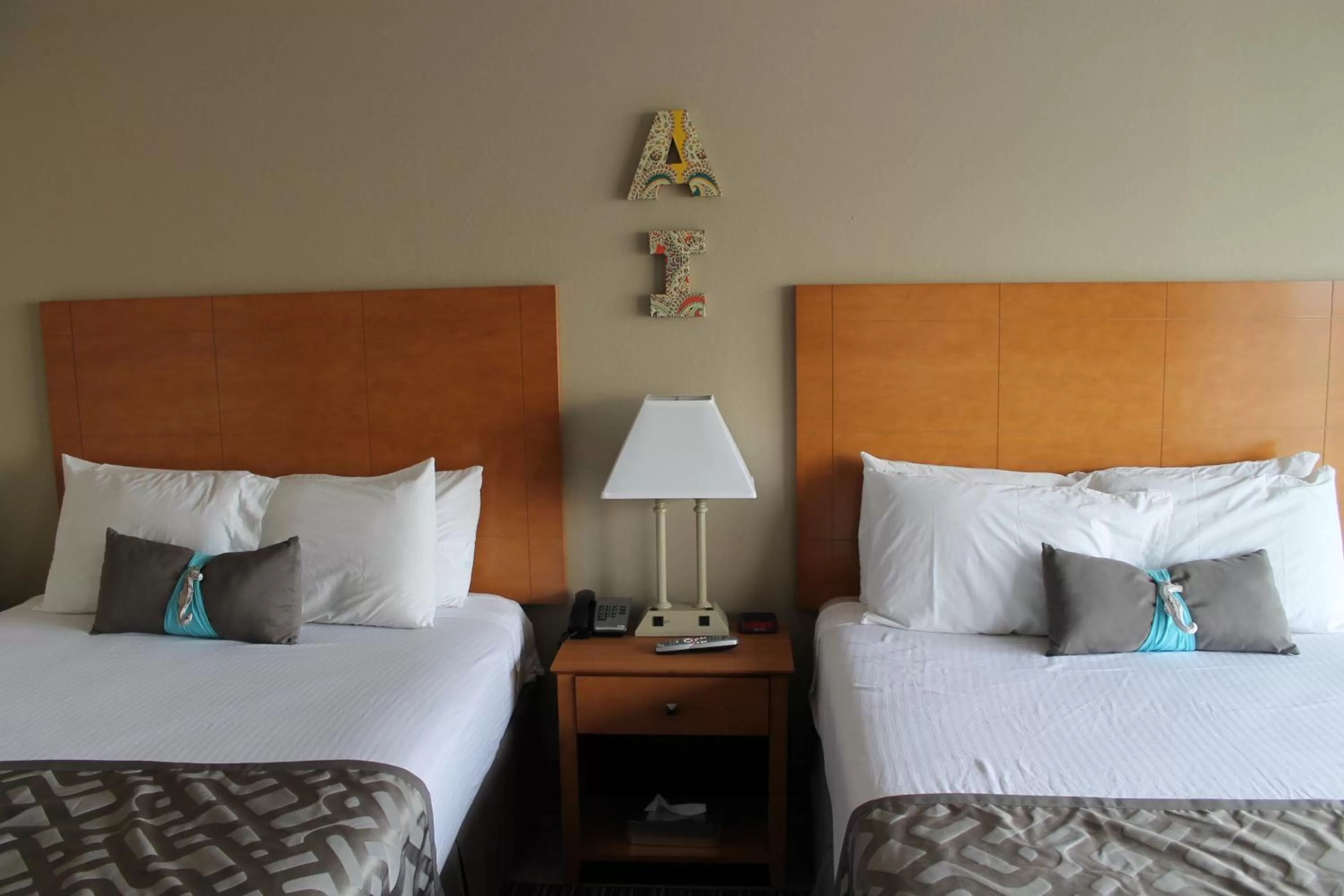 Bedroom, Bed in Beachside Motel - Amelia Island