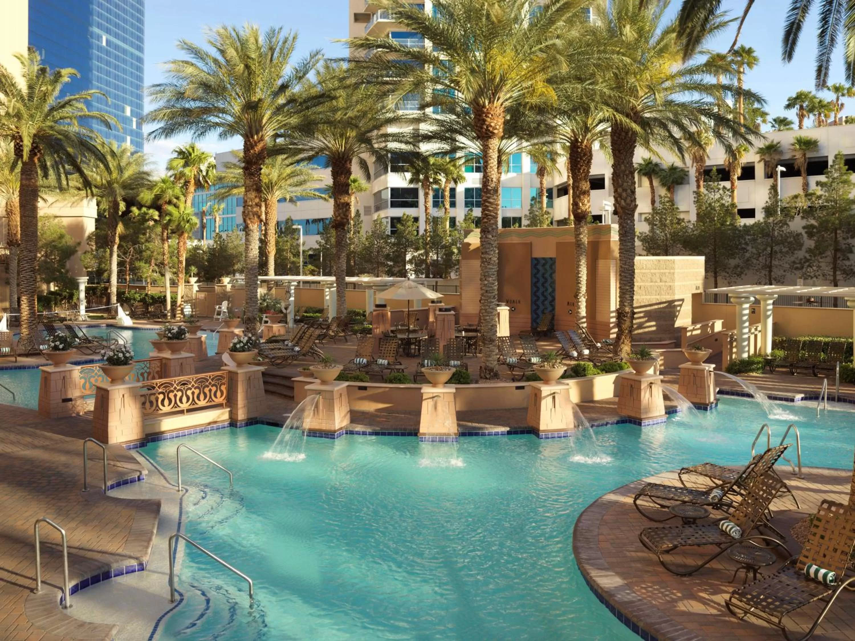Swimming pool in Hilton Grand Vacations Club on the Las Vegas Strip