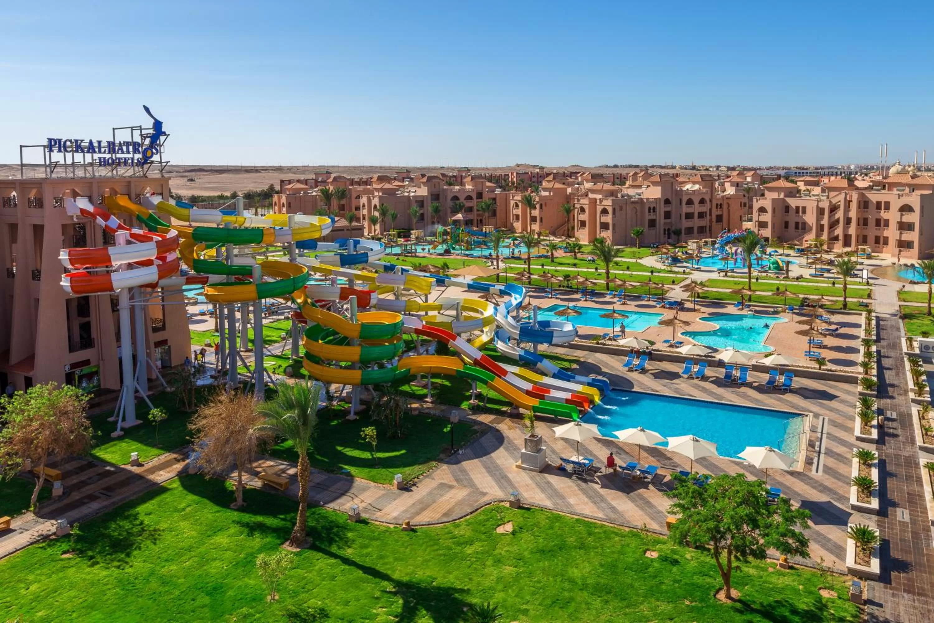 Bird's eye view in Pickalbatros Aqua Park Resort - Hurghada