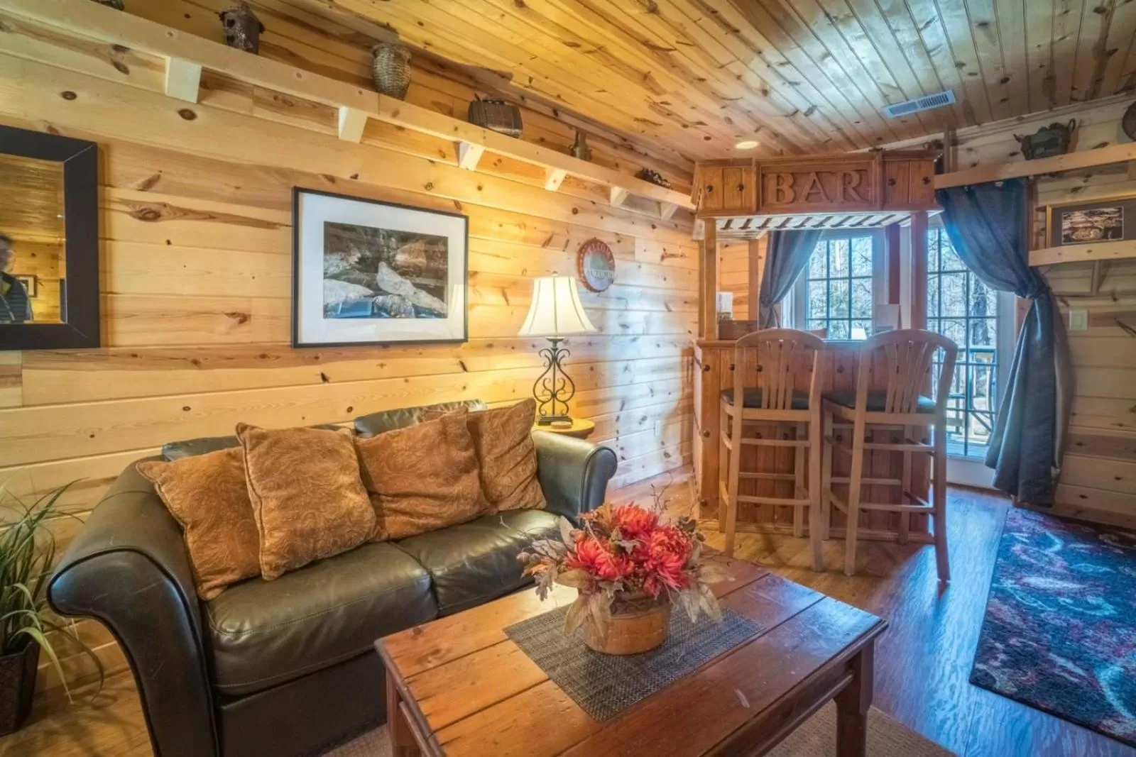 Living room, Seating Area in Nacoochee valley motel