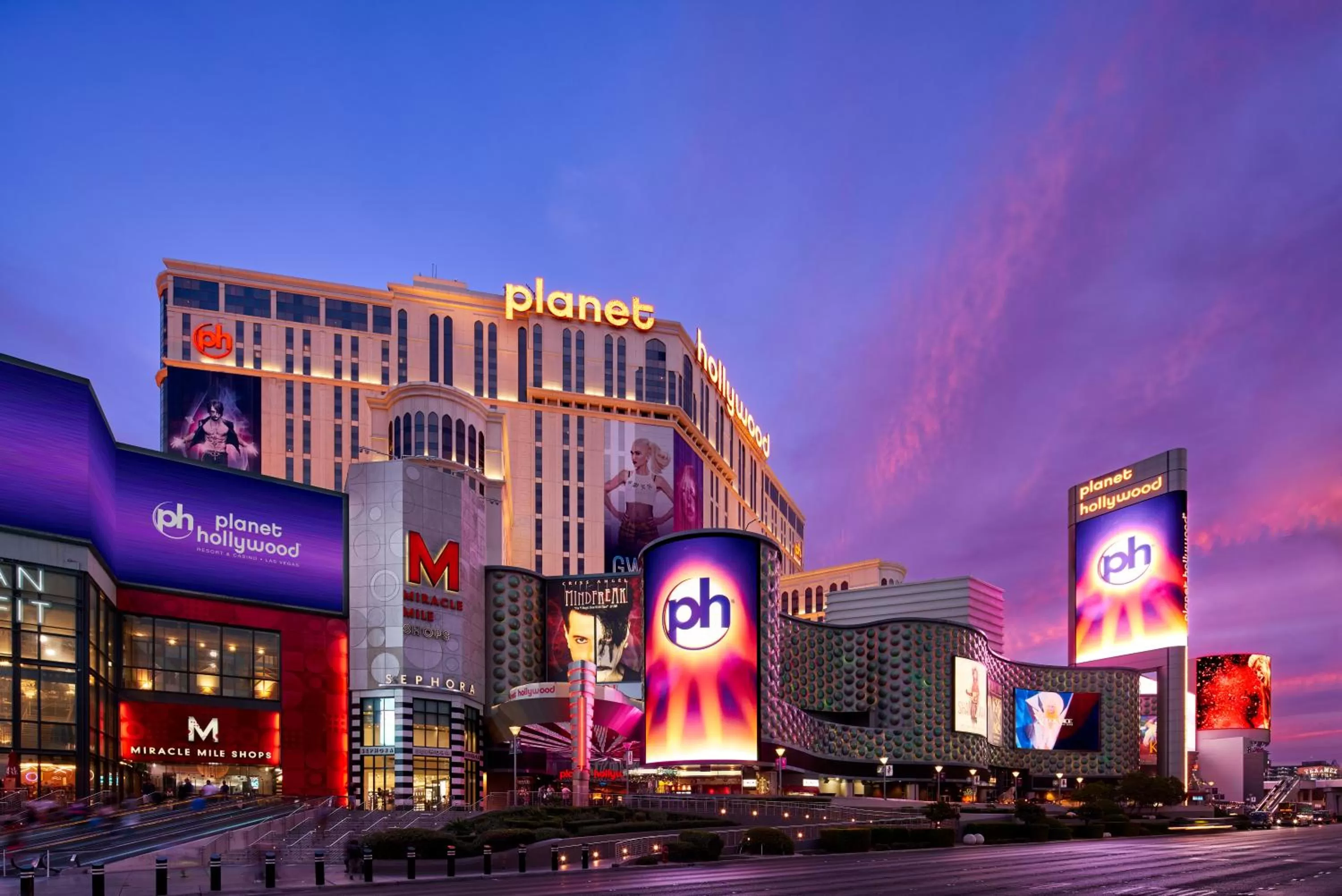 Property building in Planet Hollywood Resort & Casino