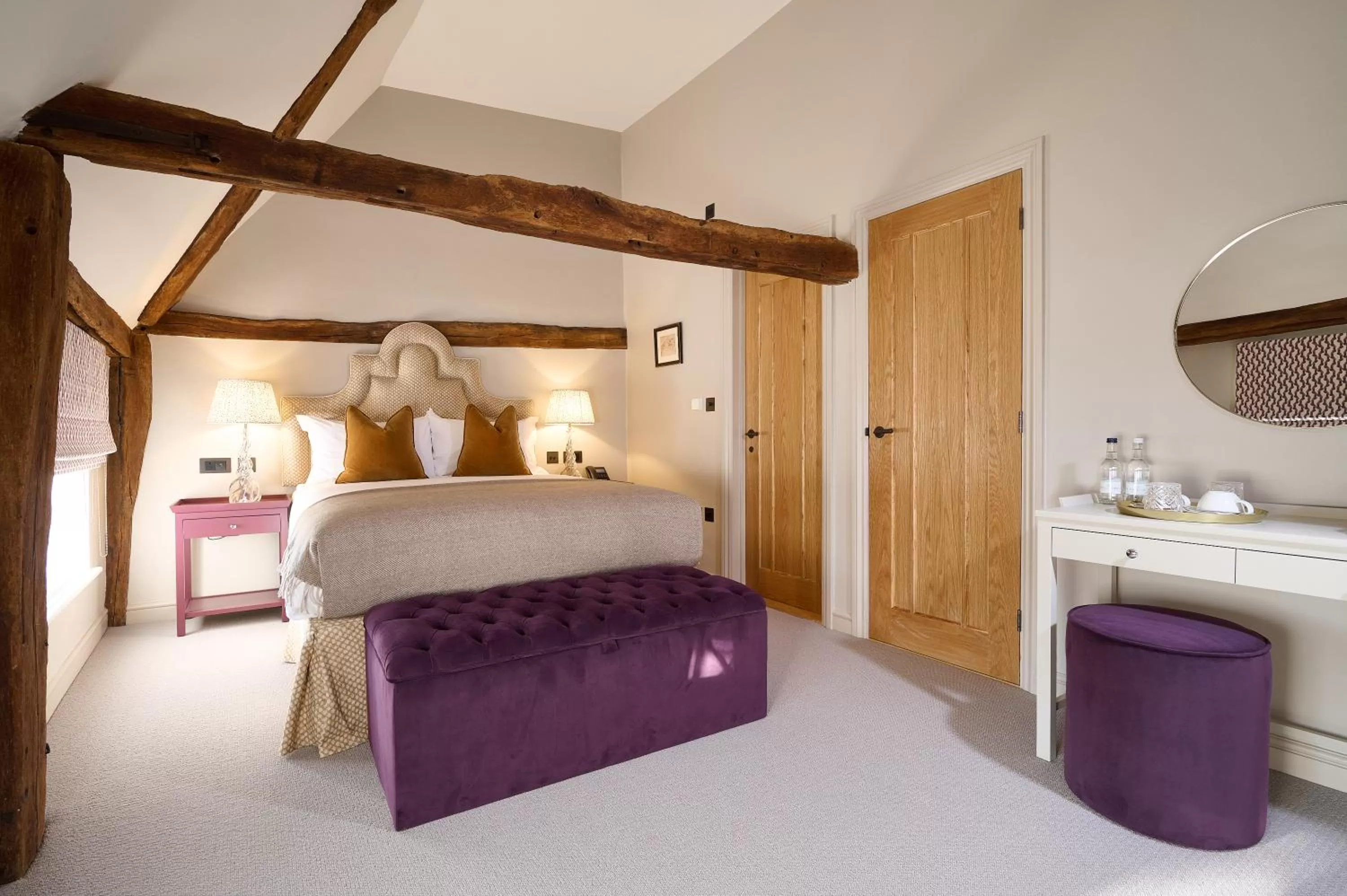 Bed in The Angel Inn, Stoke-by-Nayland