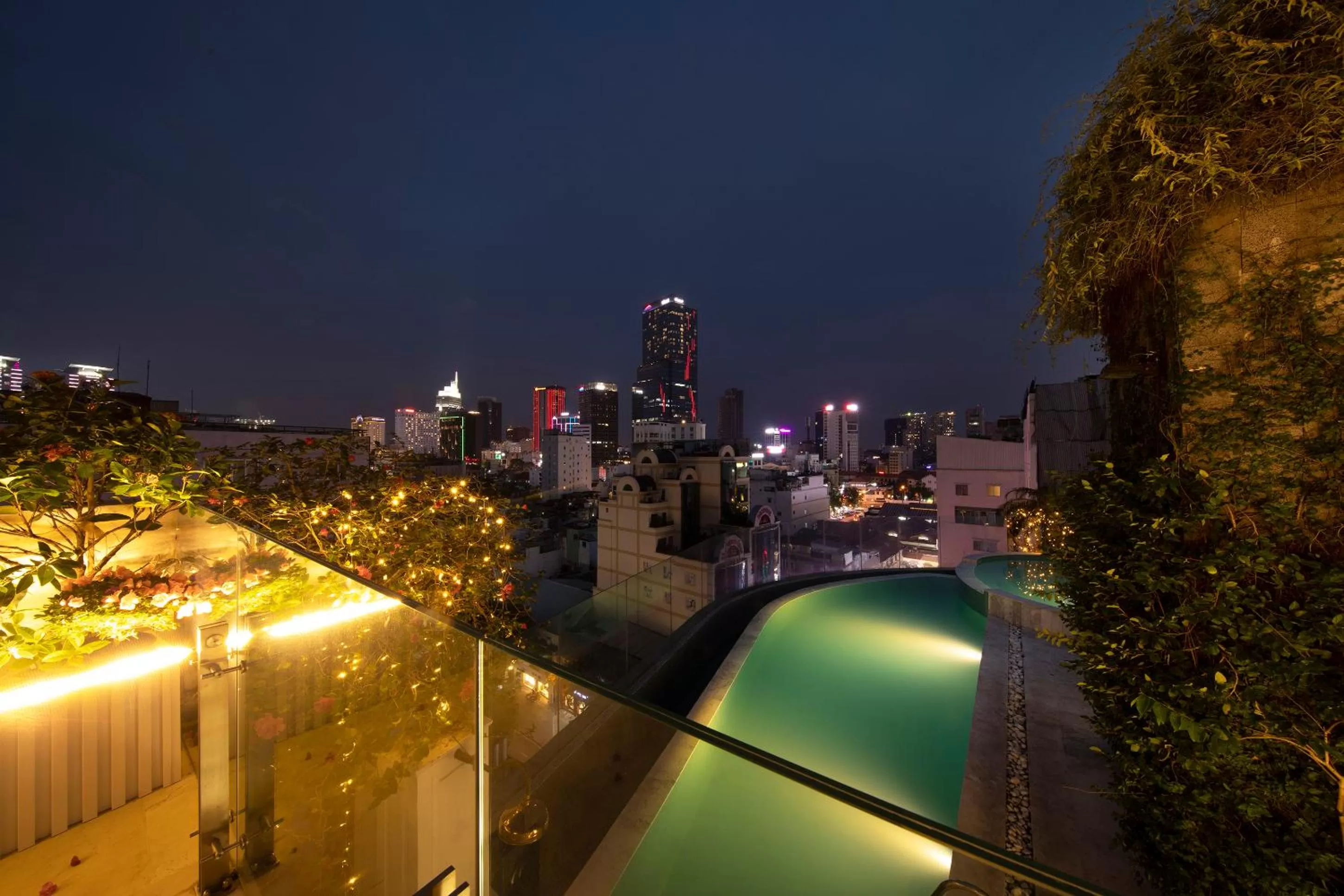 Pool View in A&EM Saigon Hotel