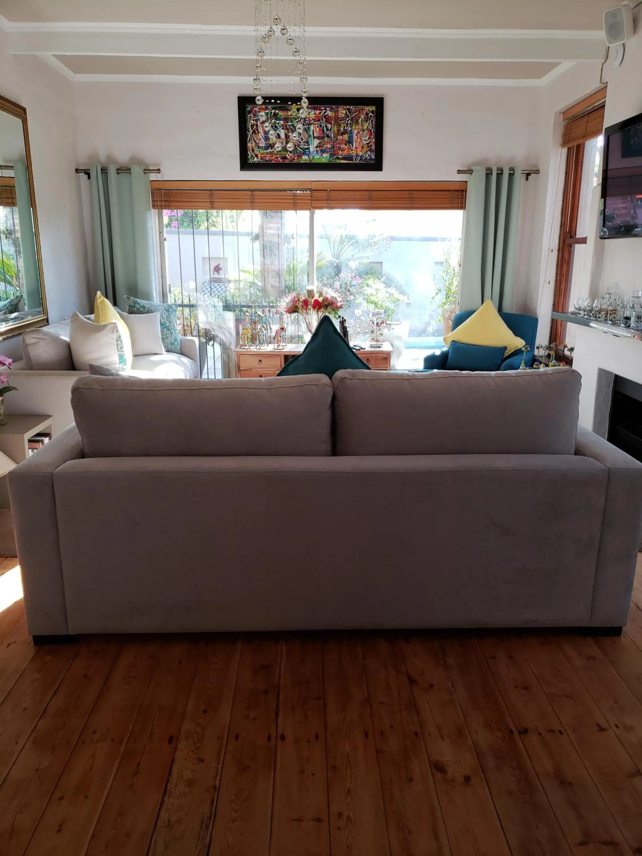 Living room in Point B Guest House -Sustainable Solar Energy