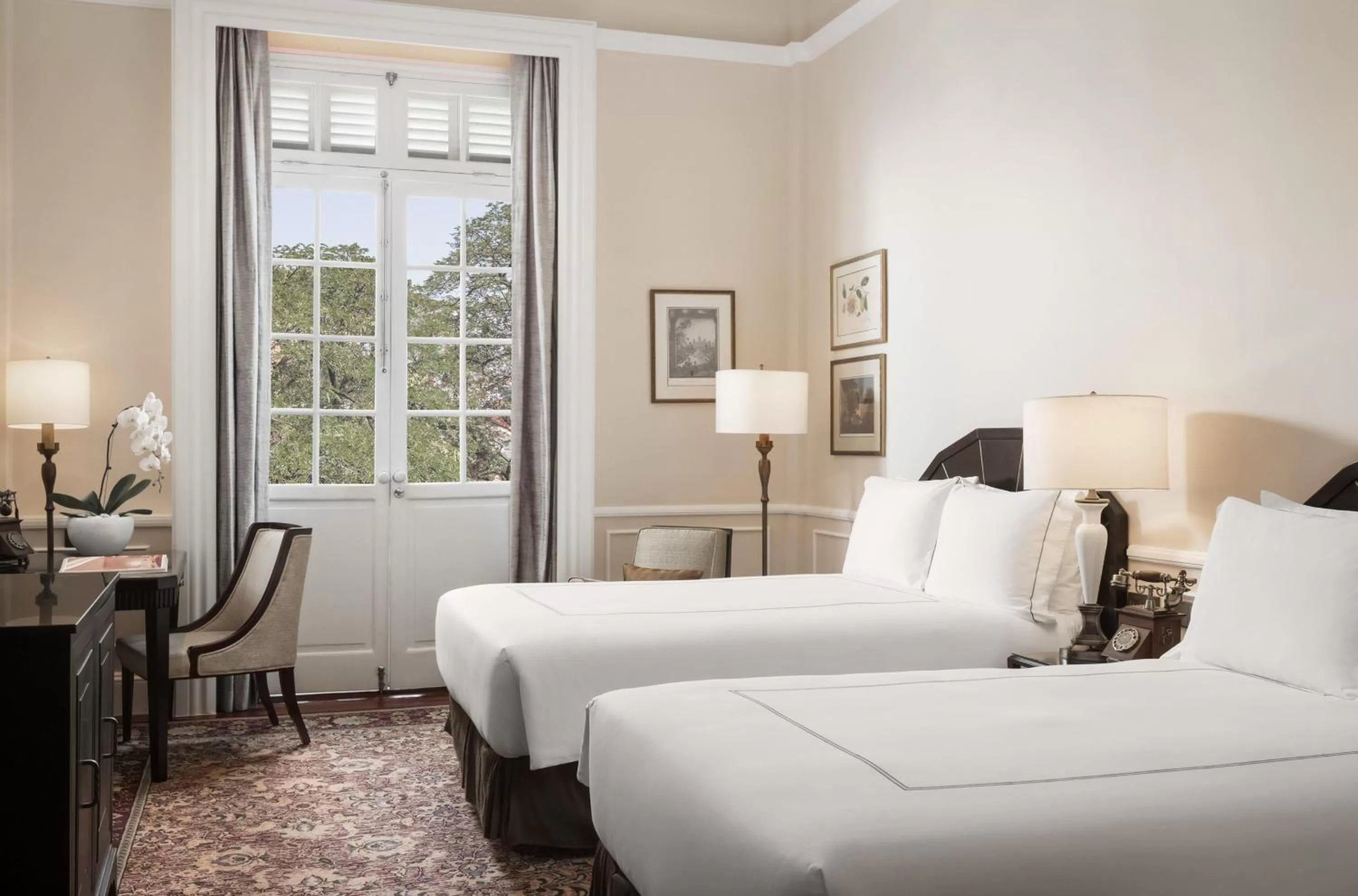 Bed in Raffles Hotel Le Royal