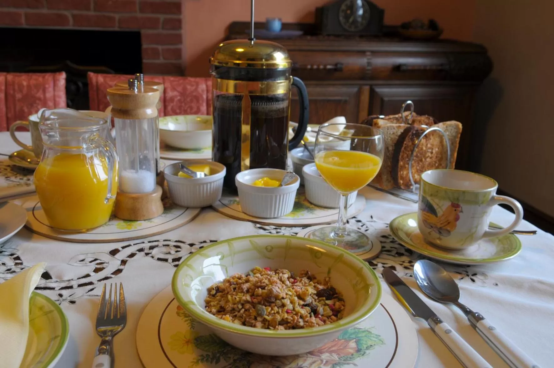 Food and drinks in Broome Park Farm B&B