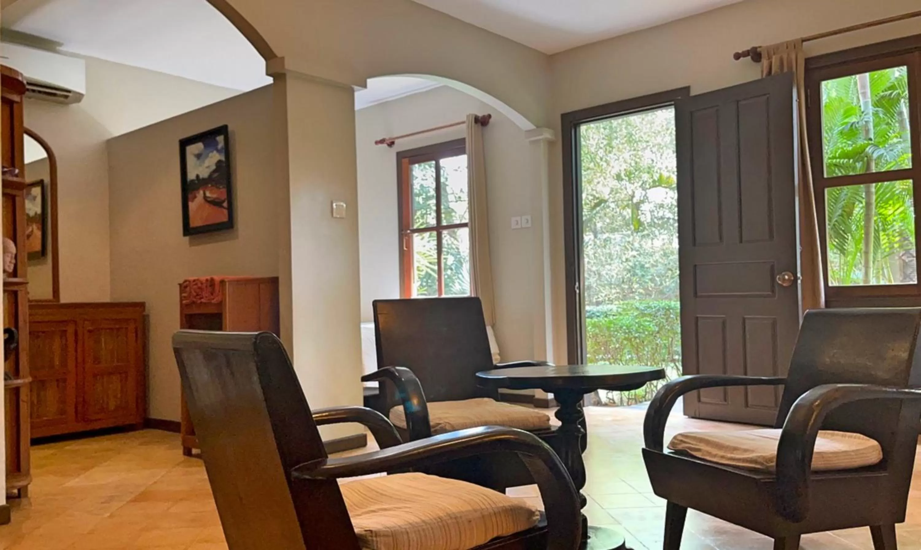 Living room in La Palmeraie D'angkor