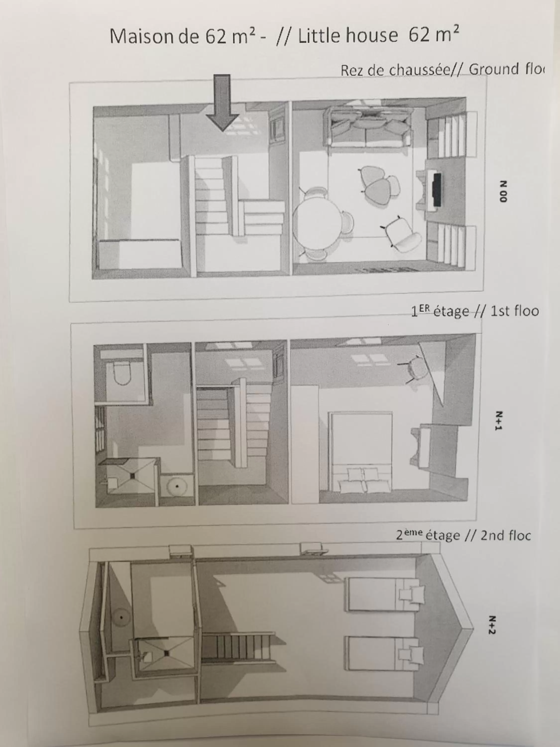 Floor plan in Au Loup Historic Apartments