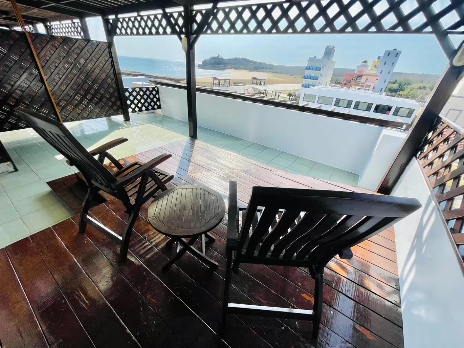 Balcony/Terrace in Beachcastle & Sea View Villa