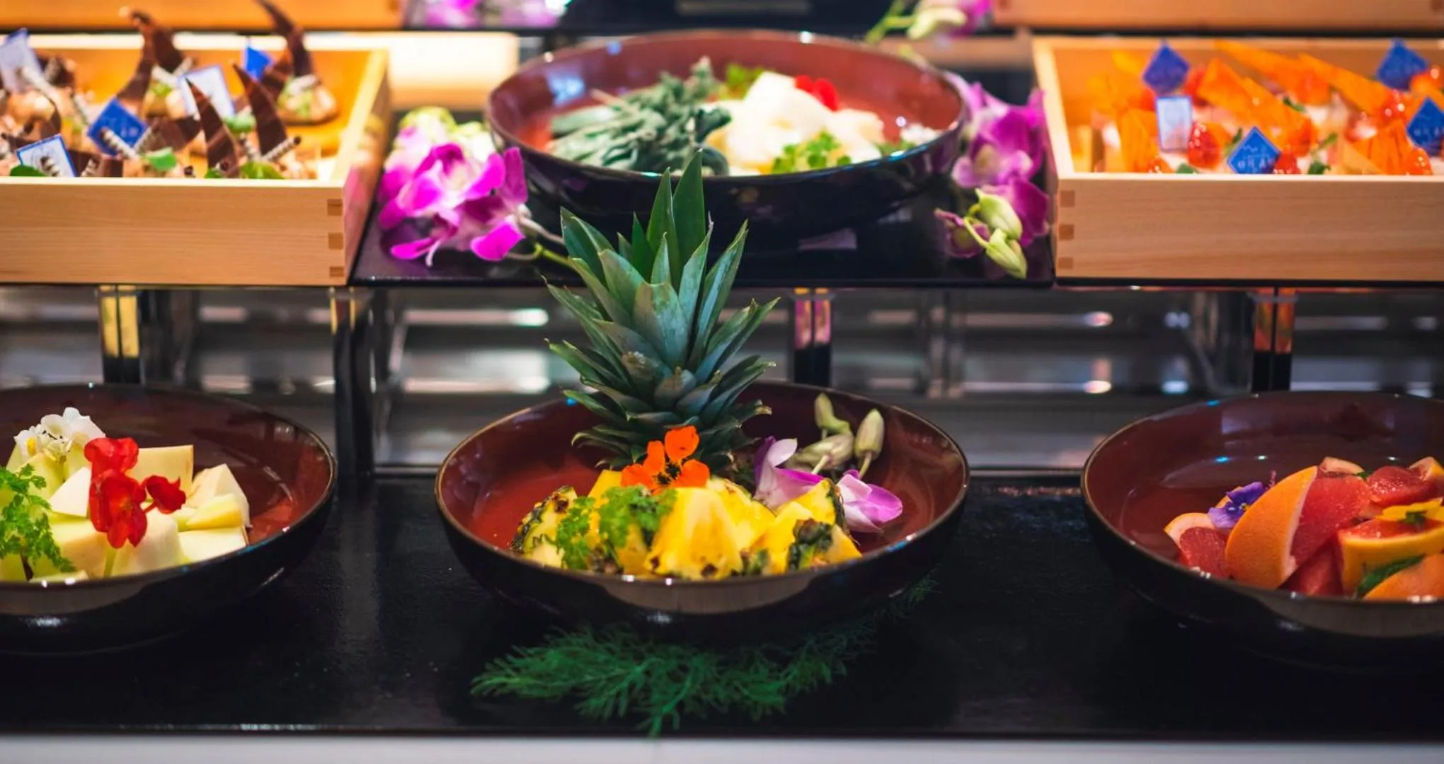 Breakfast in HOTEL SANSUI NAHA Ryukyu Onsen Naminoue-No-Yu