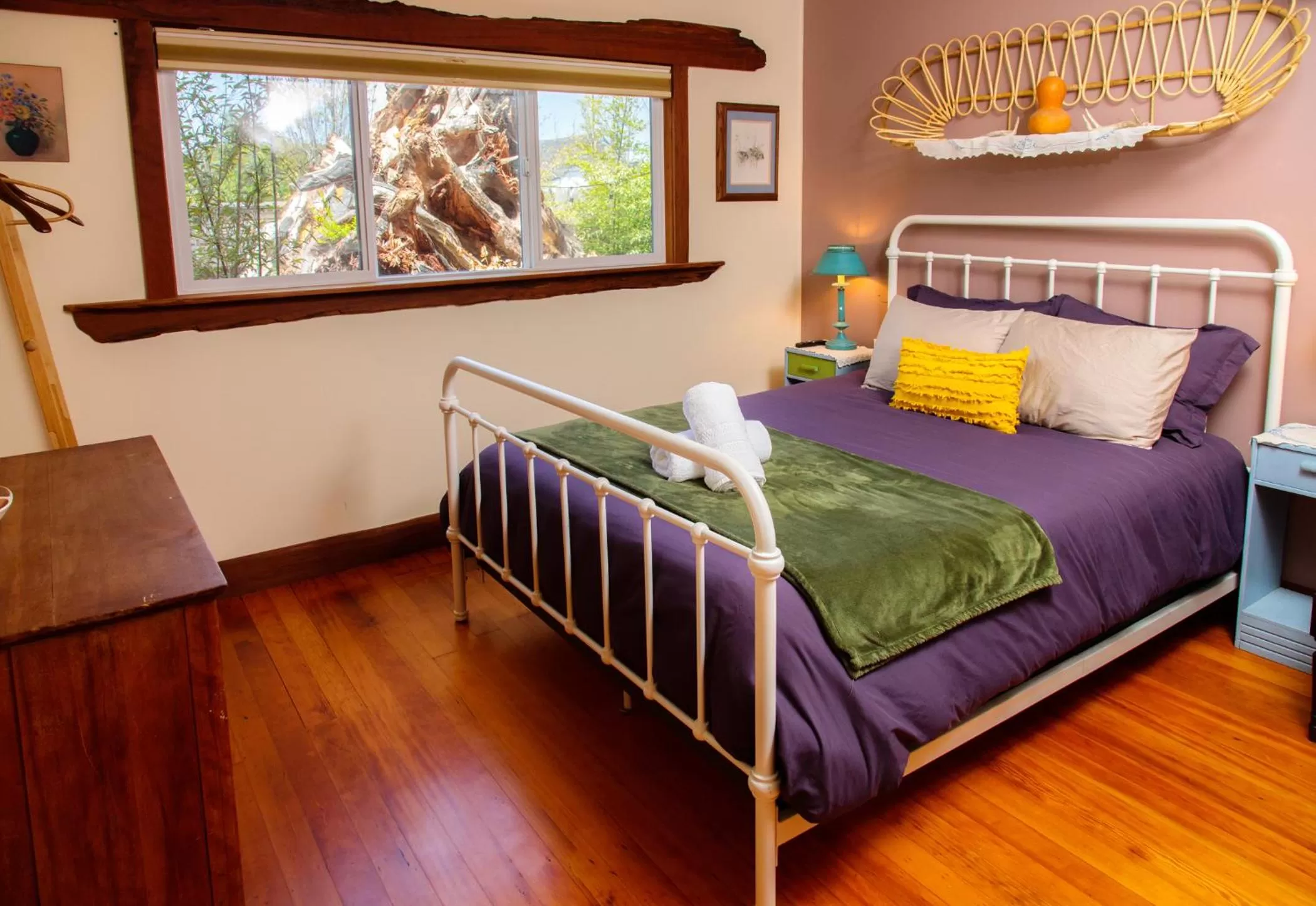 Bed in The Front Porch Hidden Oasis