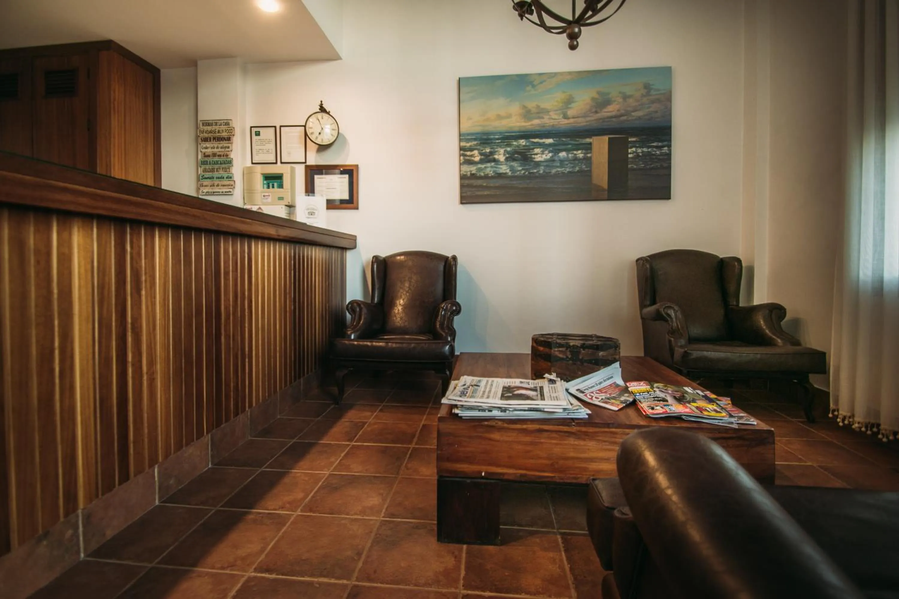 Lobby or reception in Hotel Valsequillo