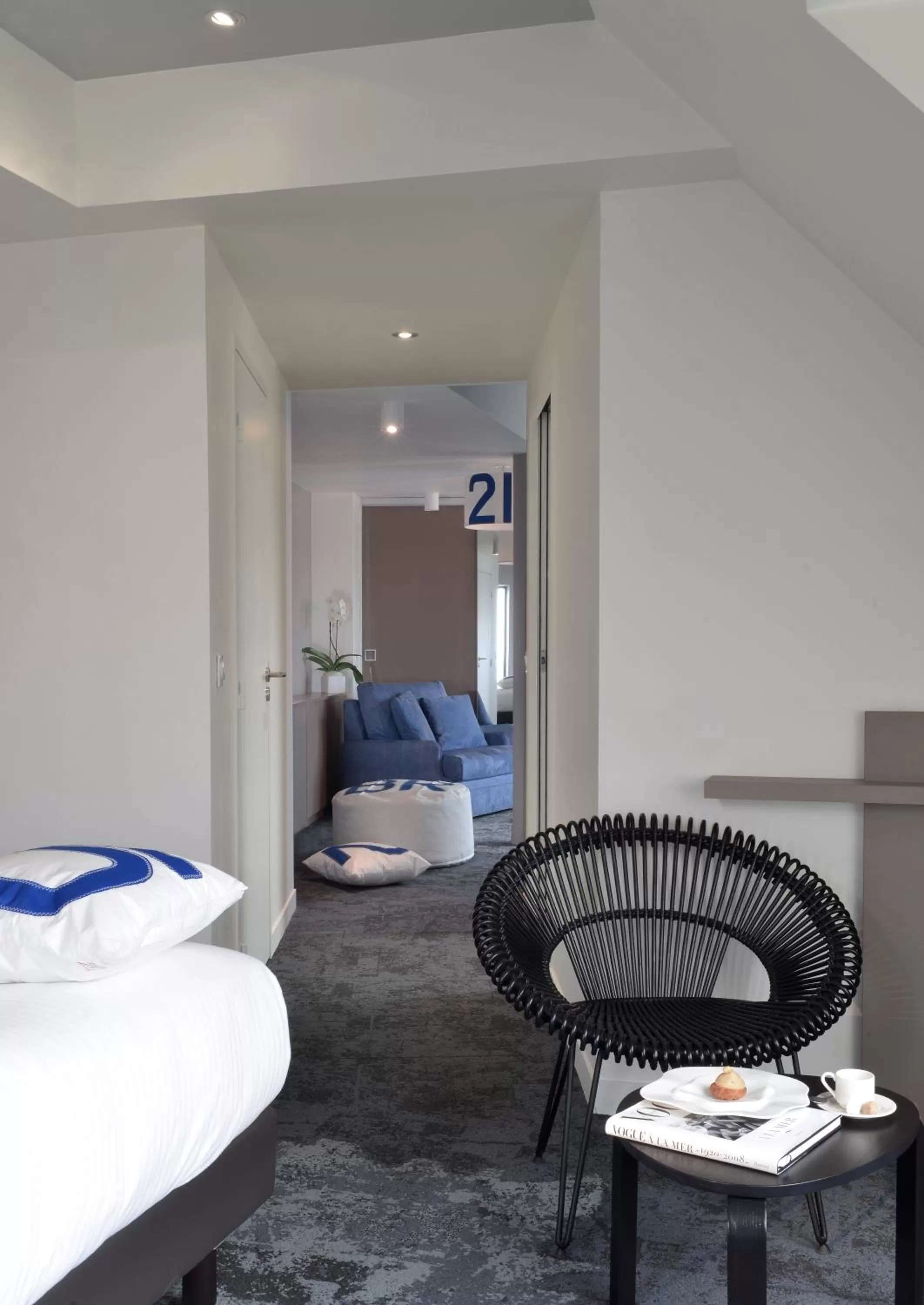 Bed in Hostellerie de la Pointe Saint-Mathieu - SPA & Restaurant