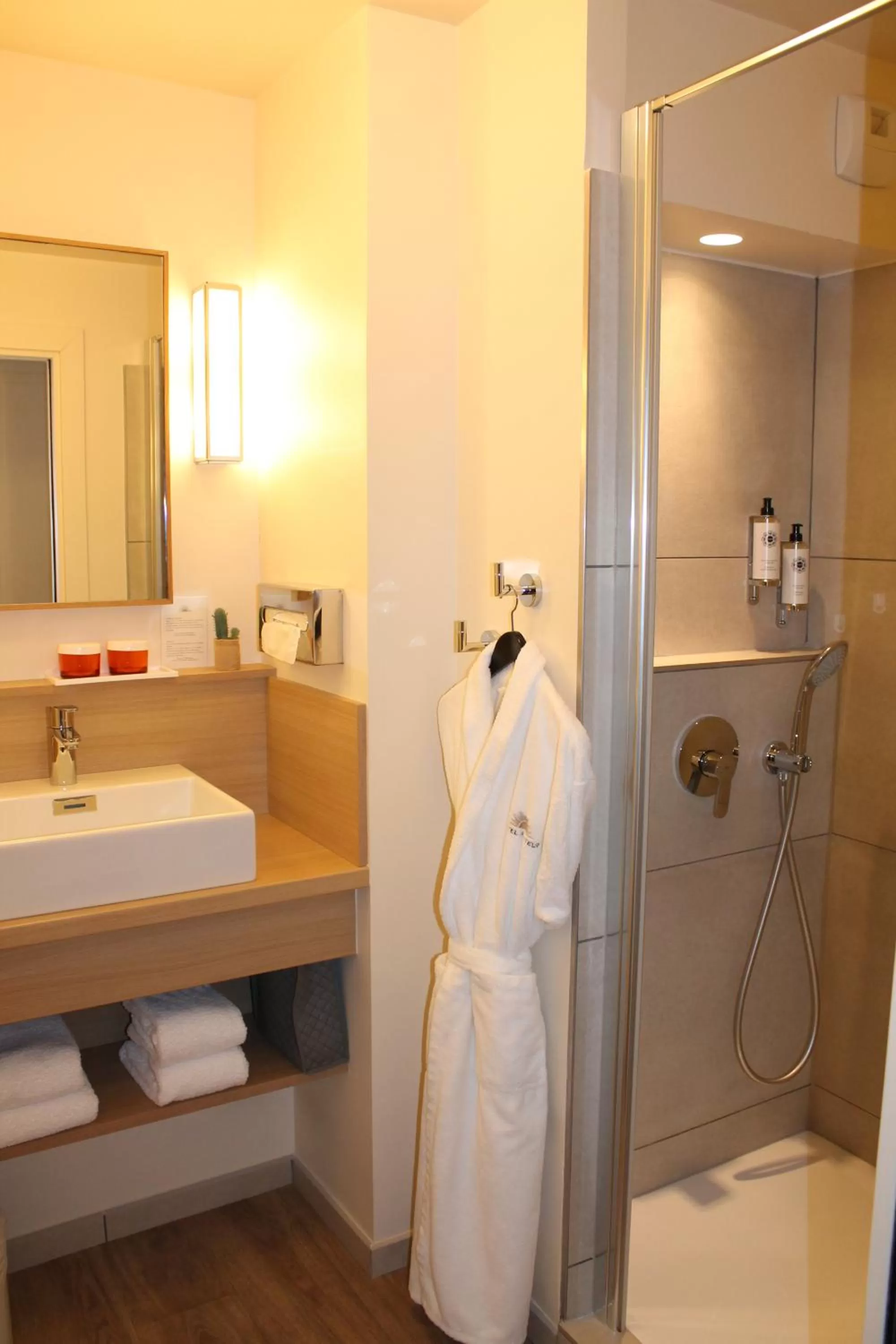 Property building, Bathroom in Hôtel jardin Le Pasteur