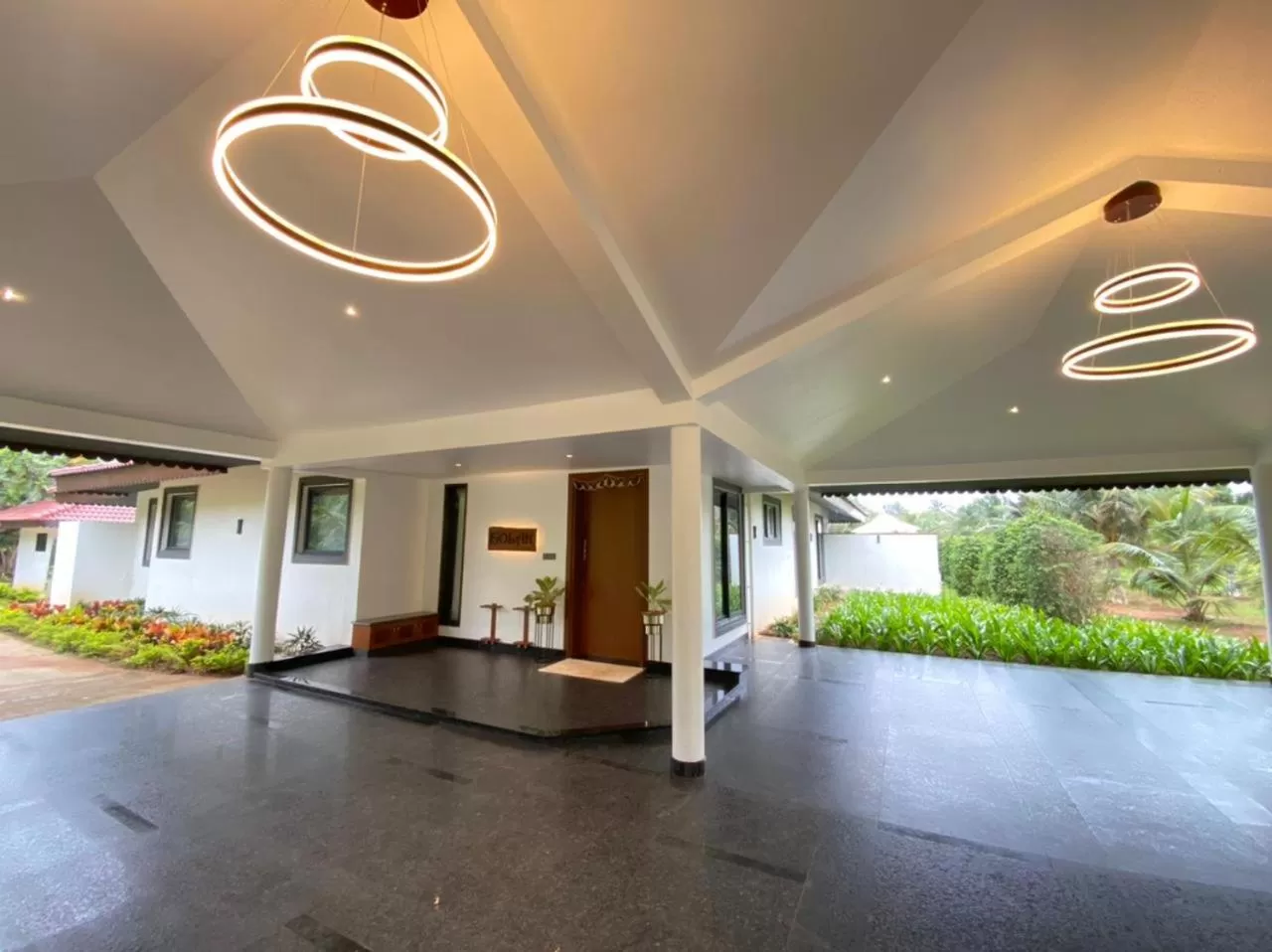 Facade/entrance in Denissons Beach Resort, formerly Gamyam Retreat