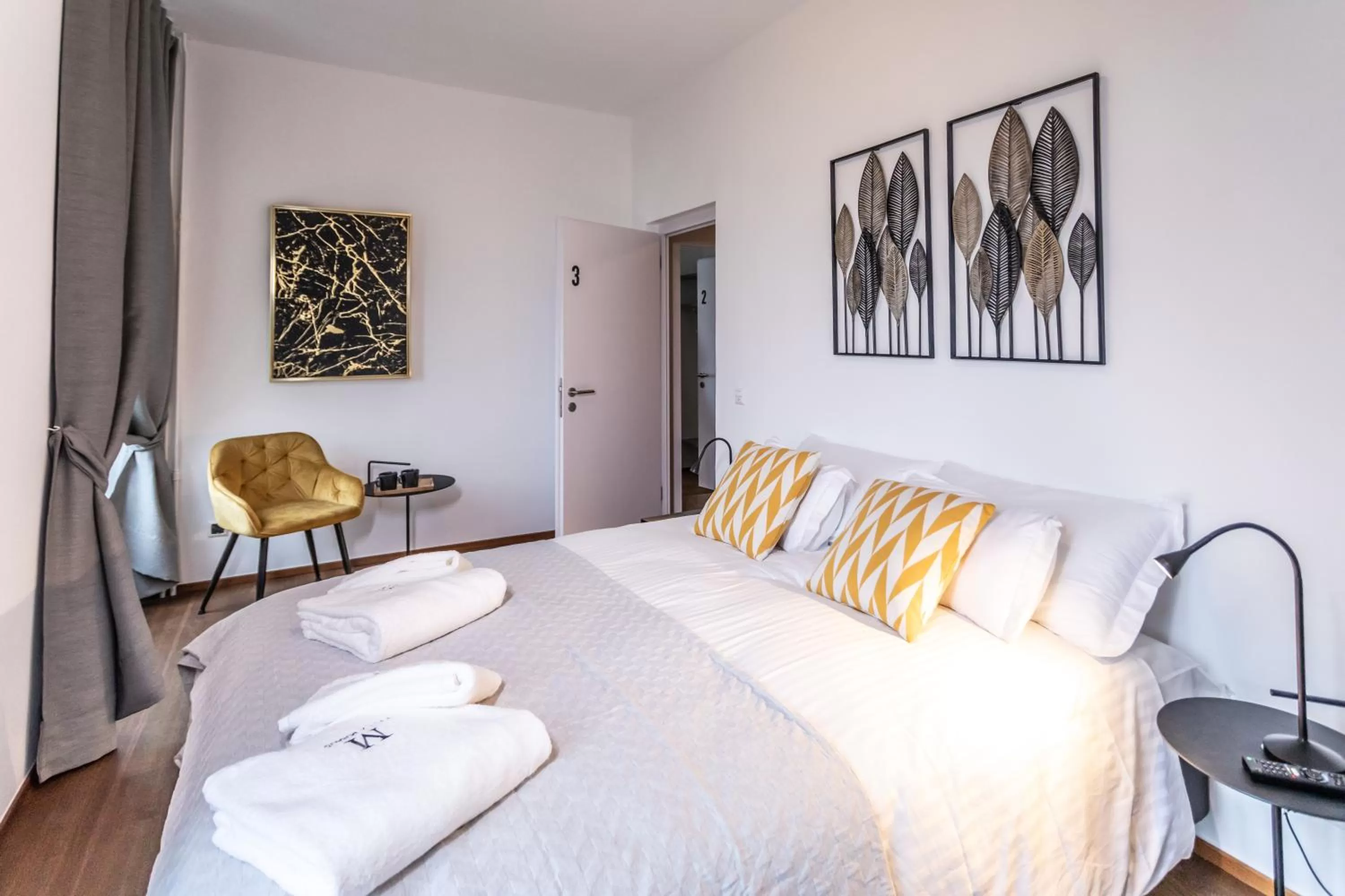 Bed in Villa Muralto Rooms & Garden