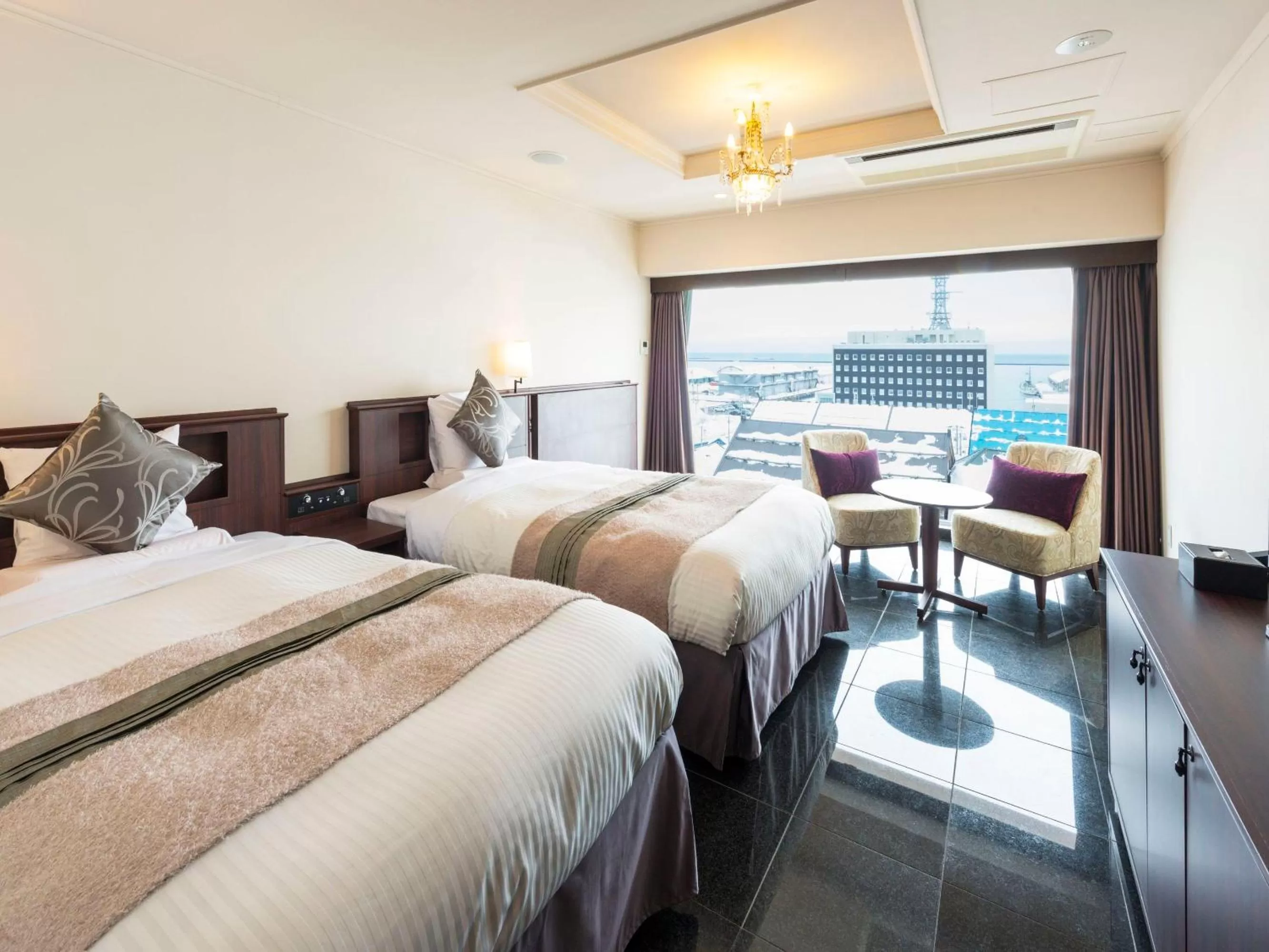 Photo of the whole room, Bed in Hotel Sonia Otaru