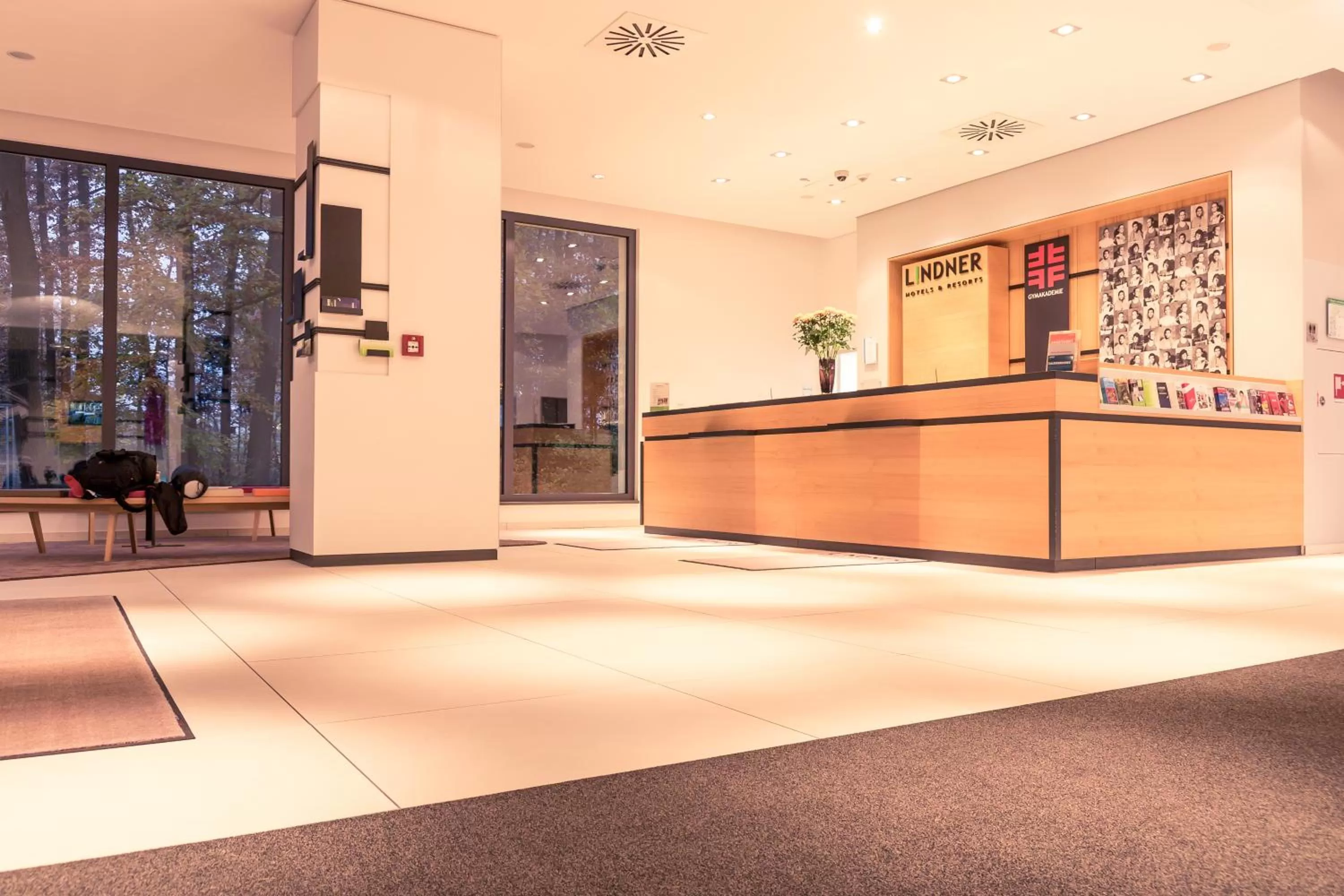 Lobby or reception in Lindner Hotel Frankfurt Sportpark, part of JdV by Hyatt