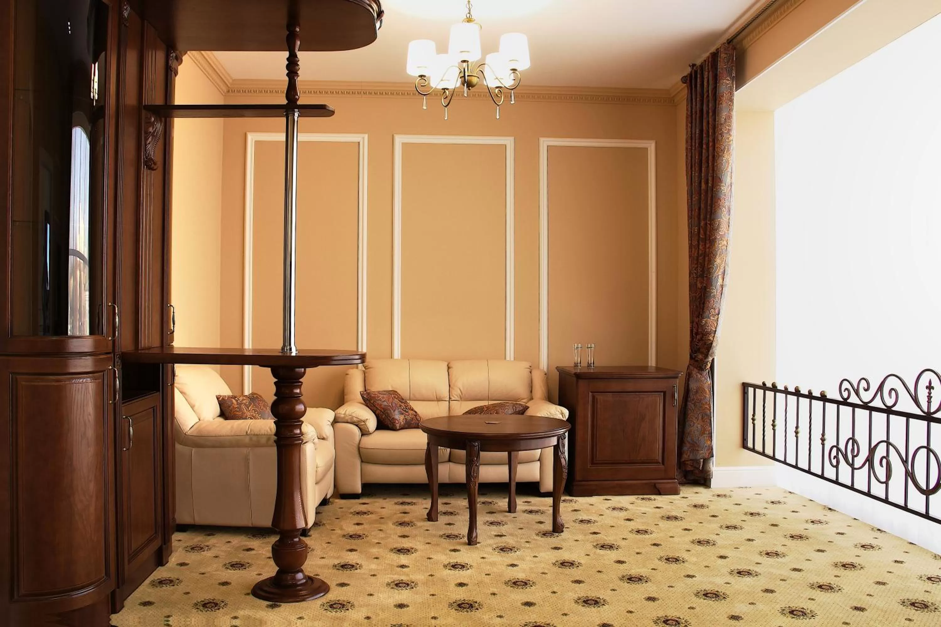 Seating area in Harvest