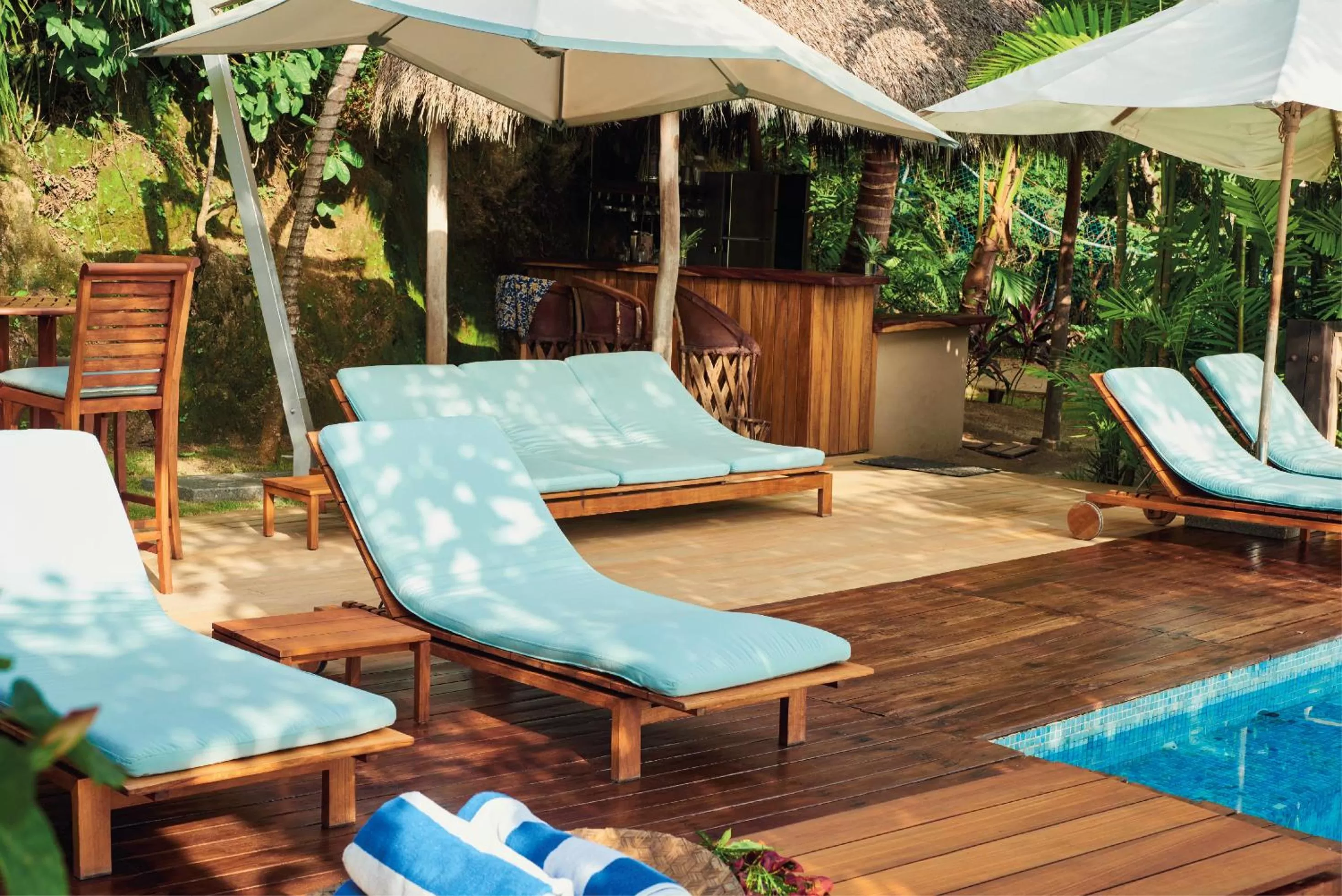 Pool view in Hotel Boutique Siete Lunas